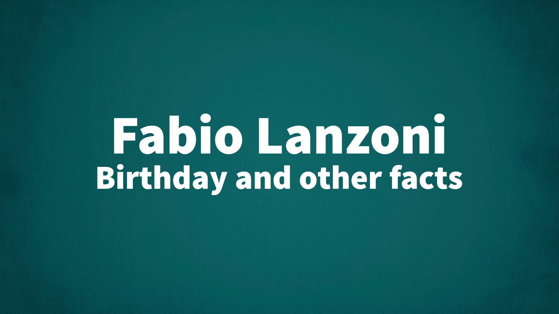 title image for Fabio Lanzoni birthday