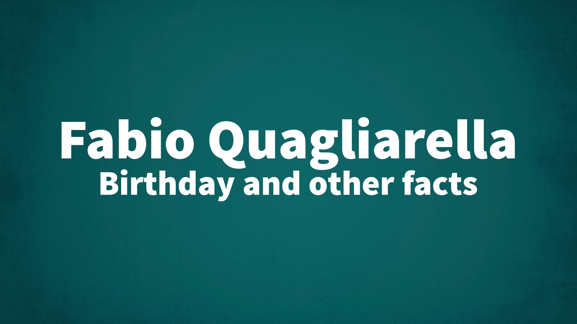 title image for Fabio Quagliarella birthday