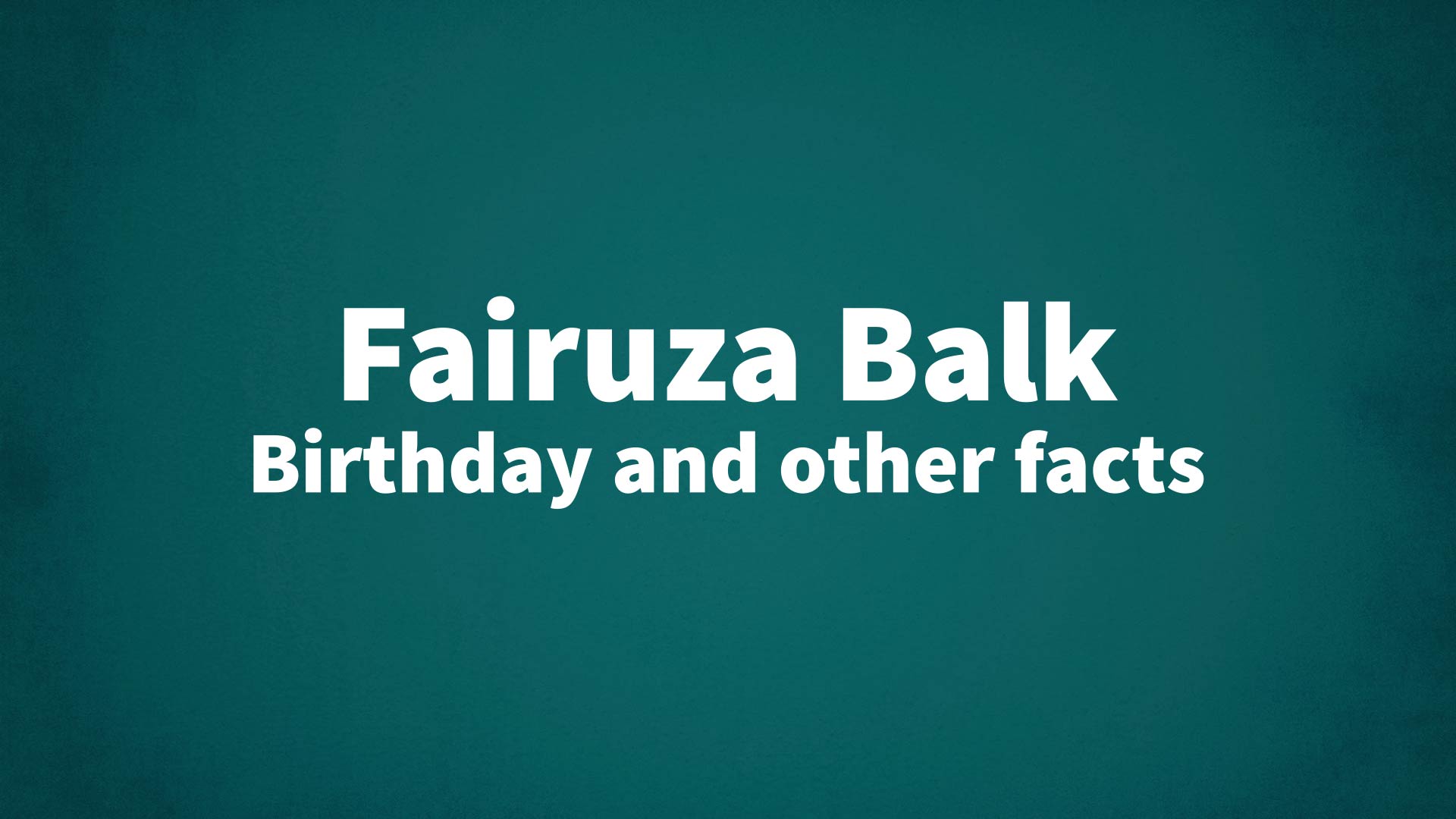title image for Fairuza Balk birthday