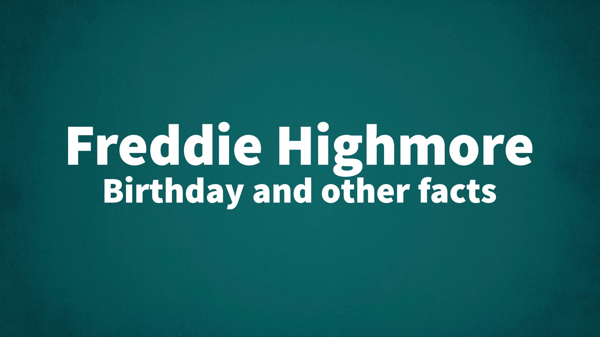 title image for Freddie Highmore birthday