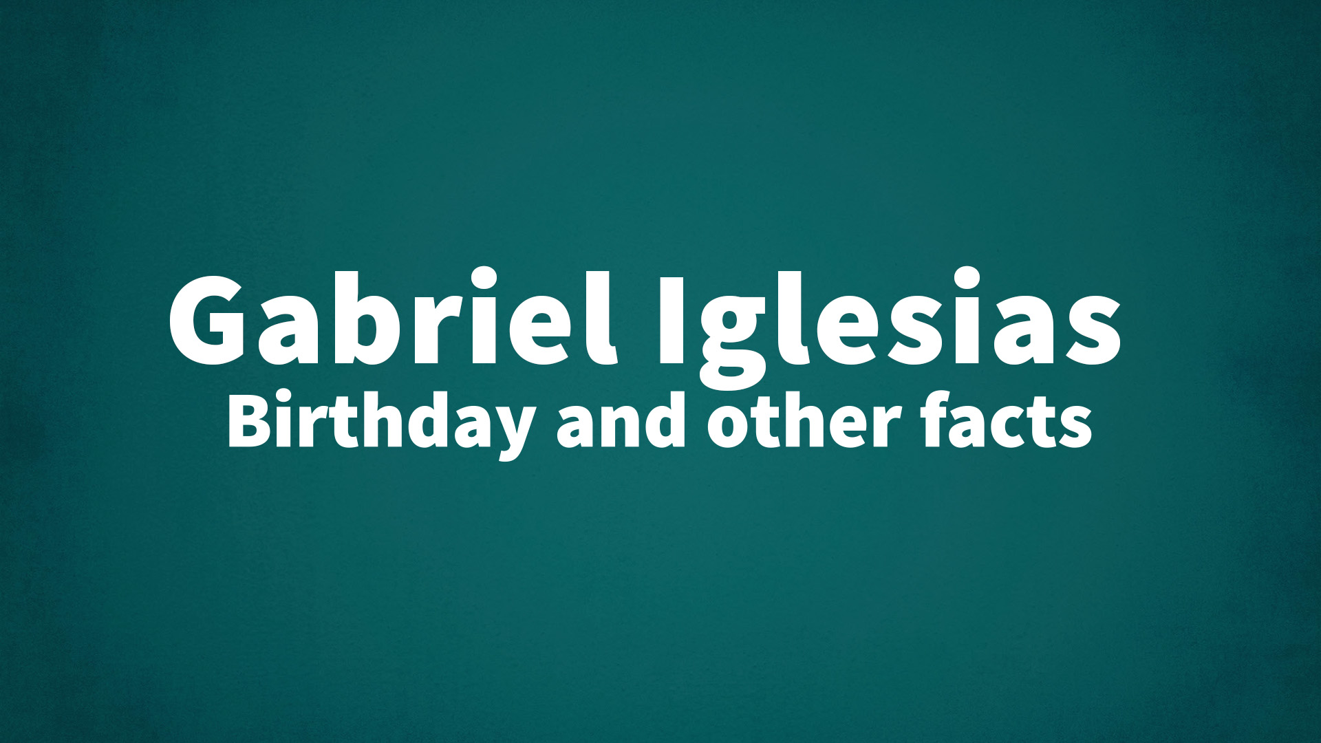 title image for Gabriel Iglesias birthday
