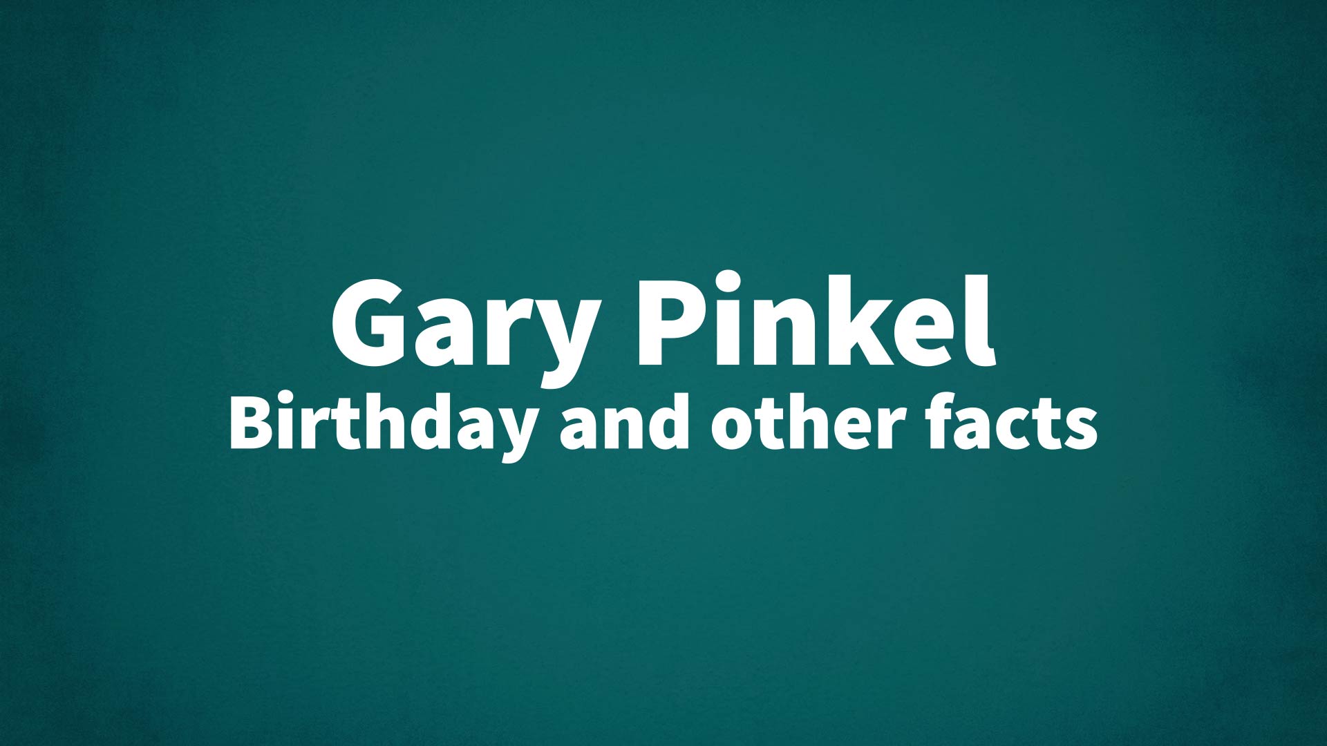 title image for Gary Pinkel birthday