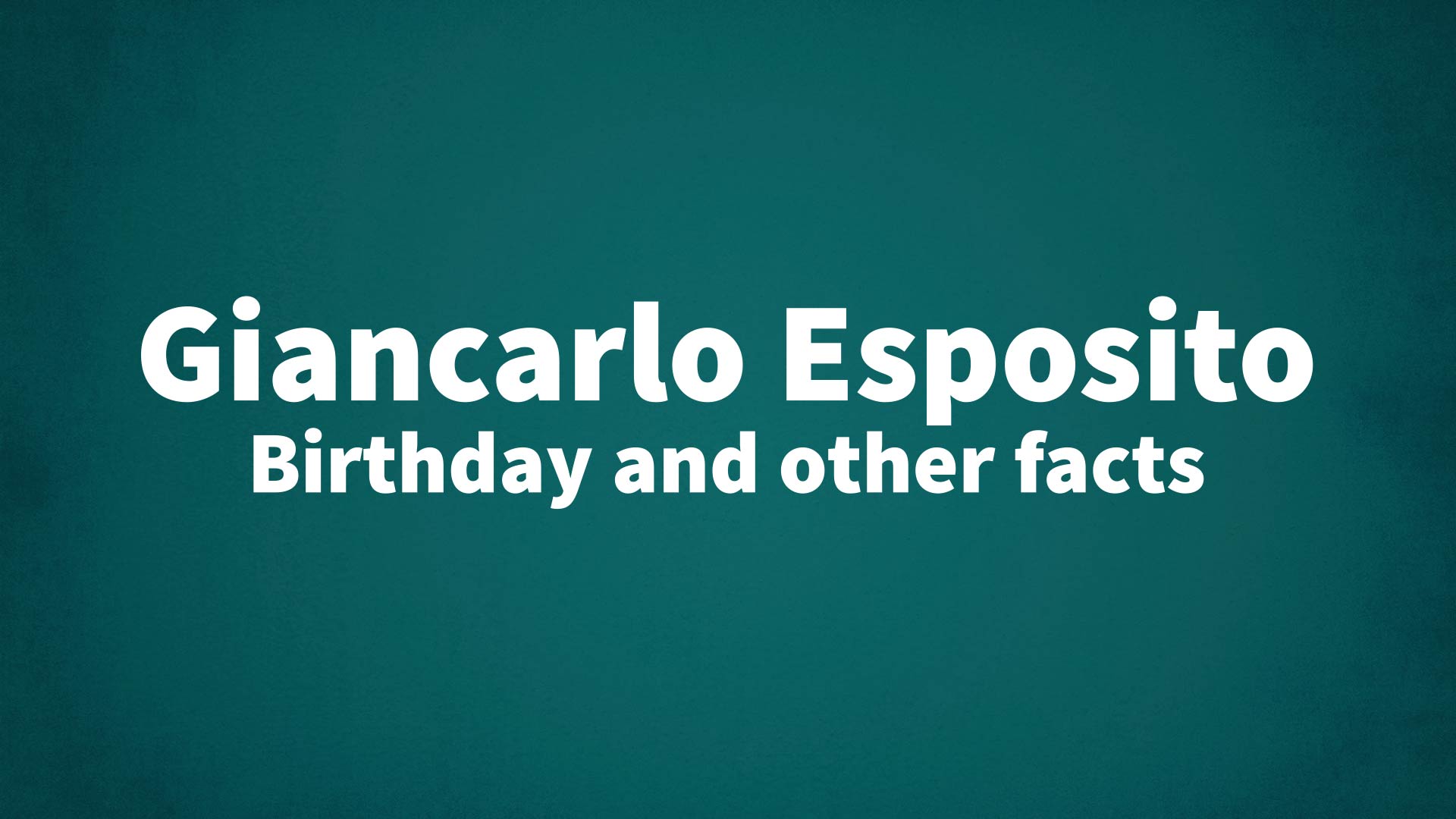 title image for Giancarlo Esposito birthday