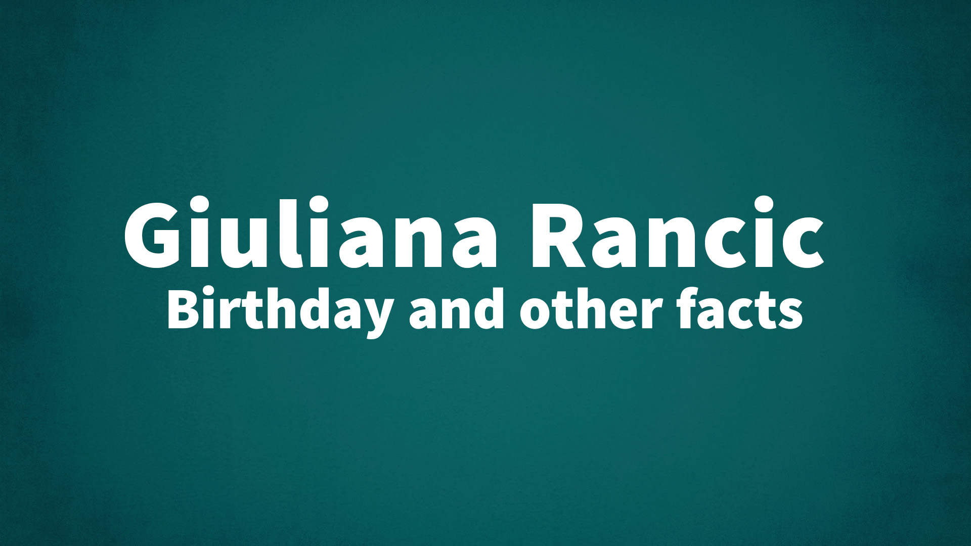 title image for Giuliana Rancic birthday