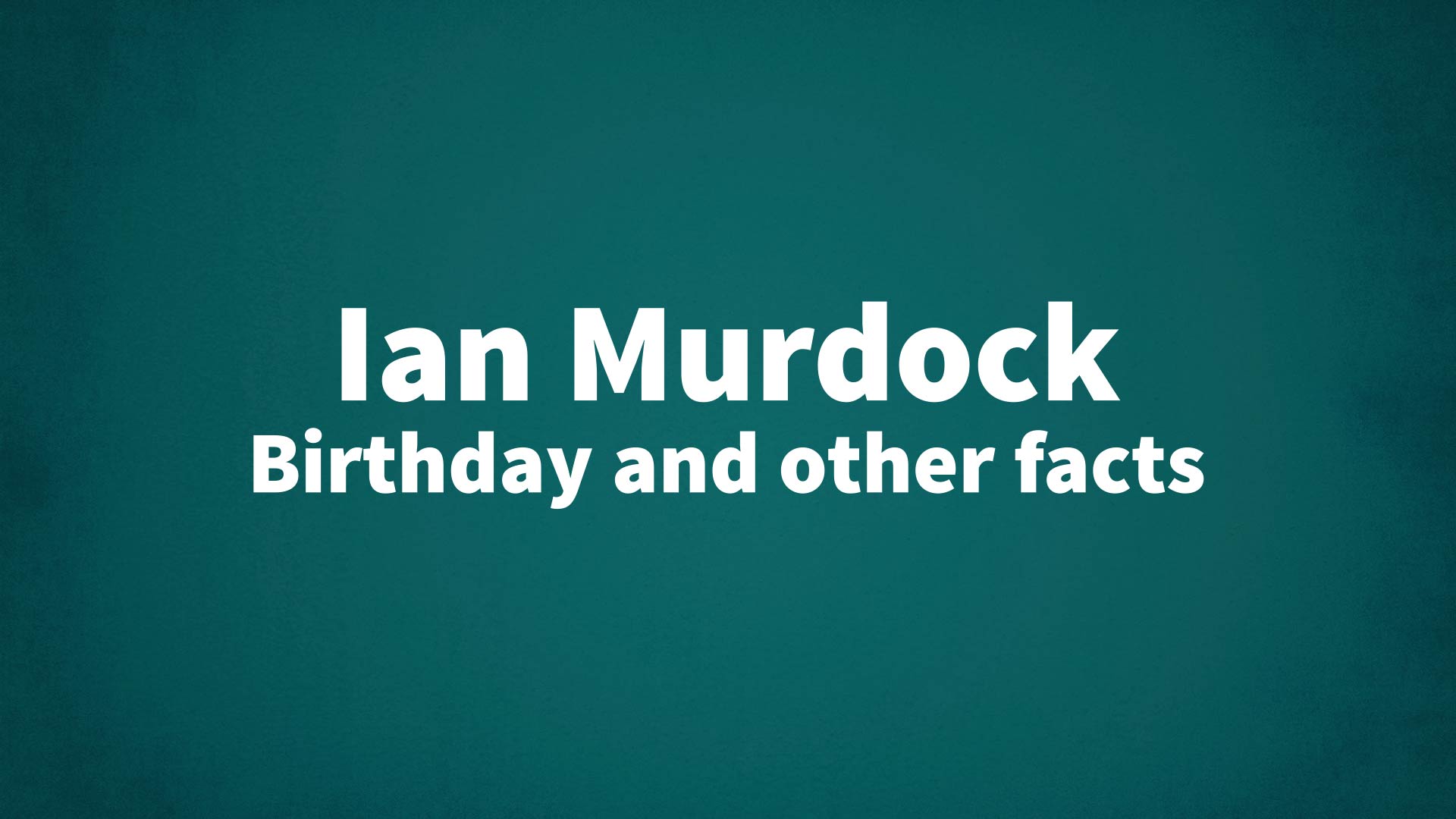 title image for Ian Murdock birthday