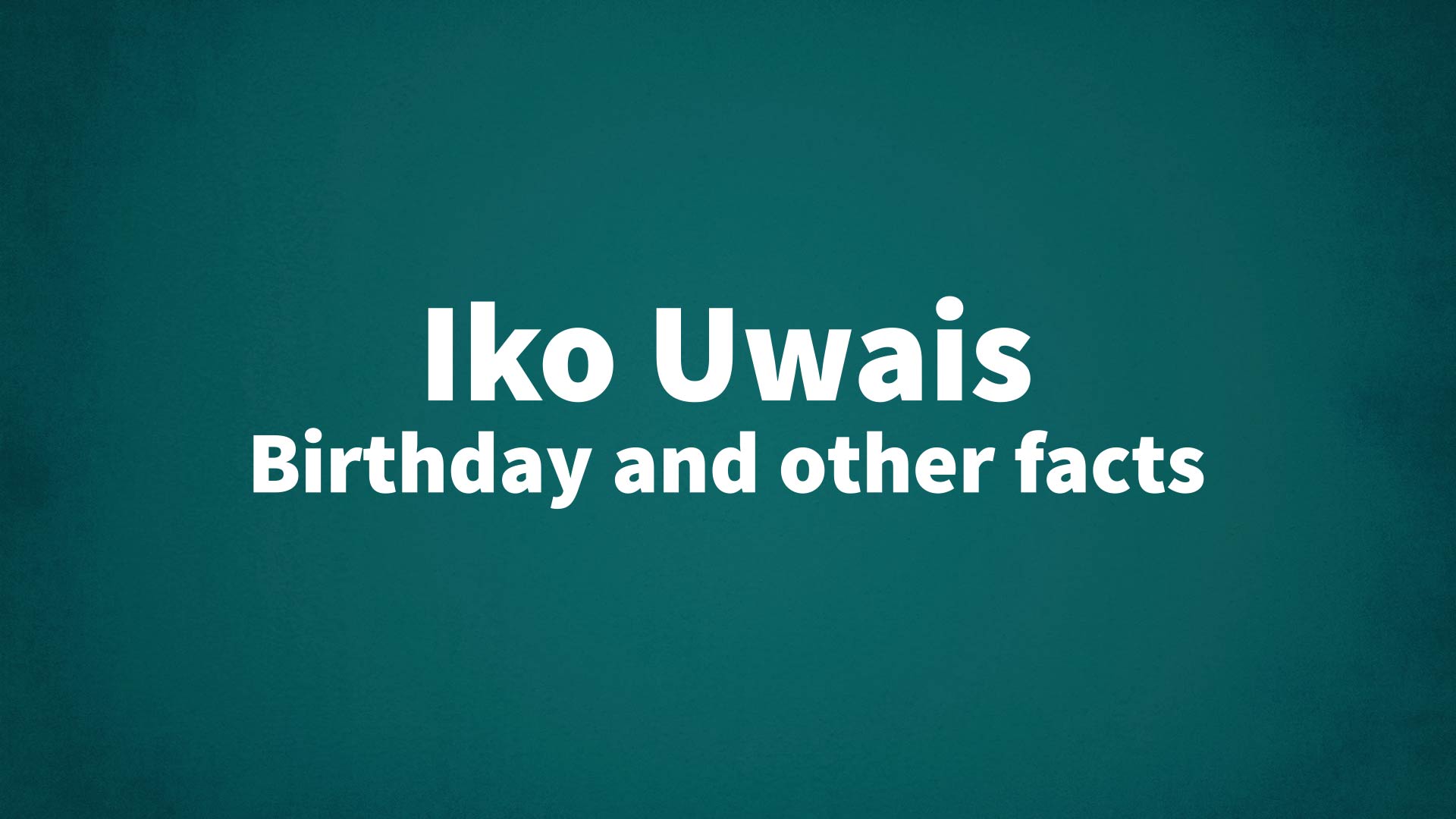 title image for Iko Uwais birthday