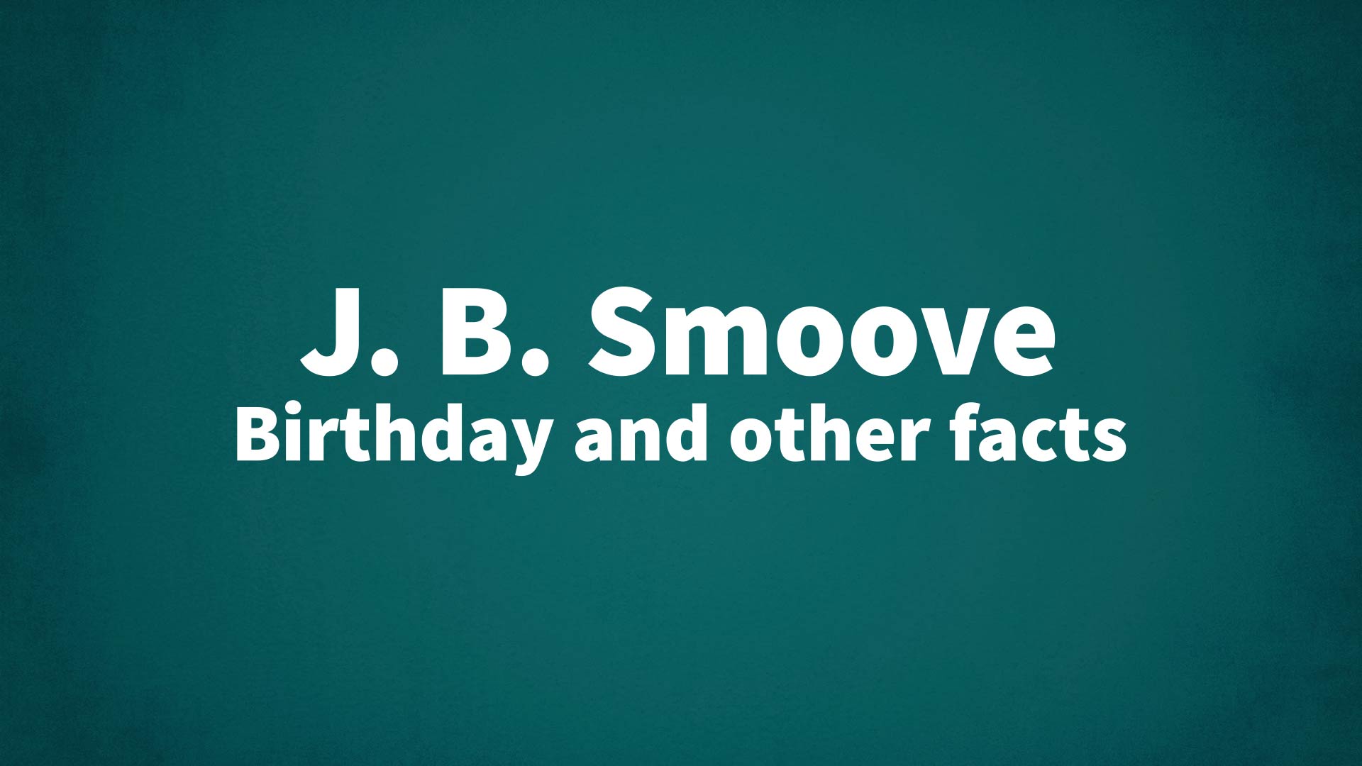 title image for J. B. Smoove birthday