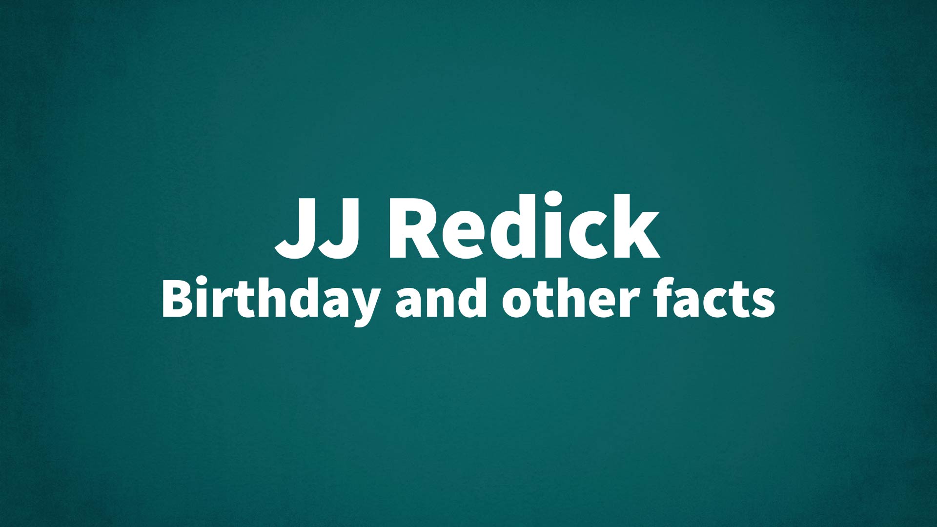title image for JJ Redick birthday