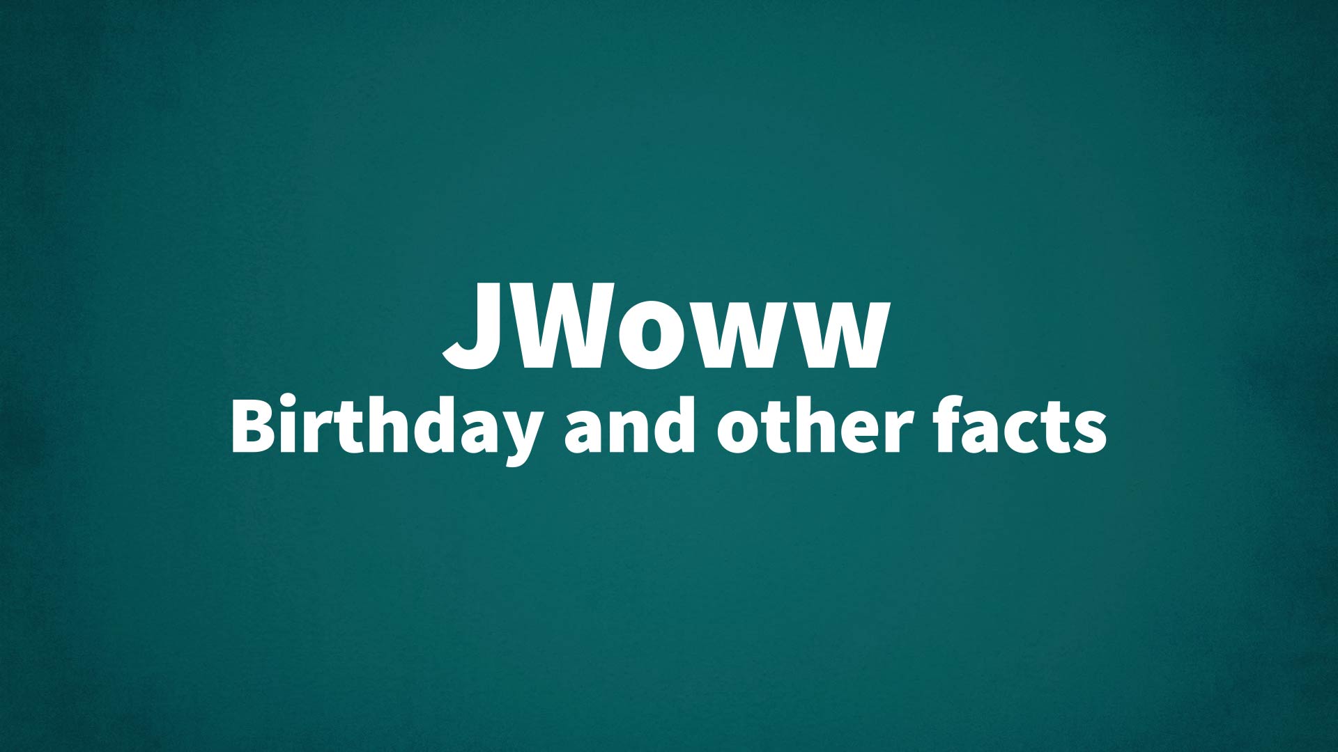 title image for JWoww birthday