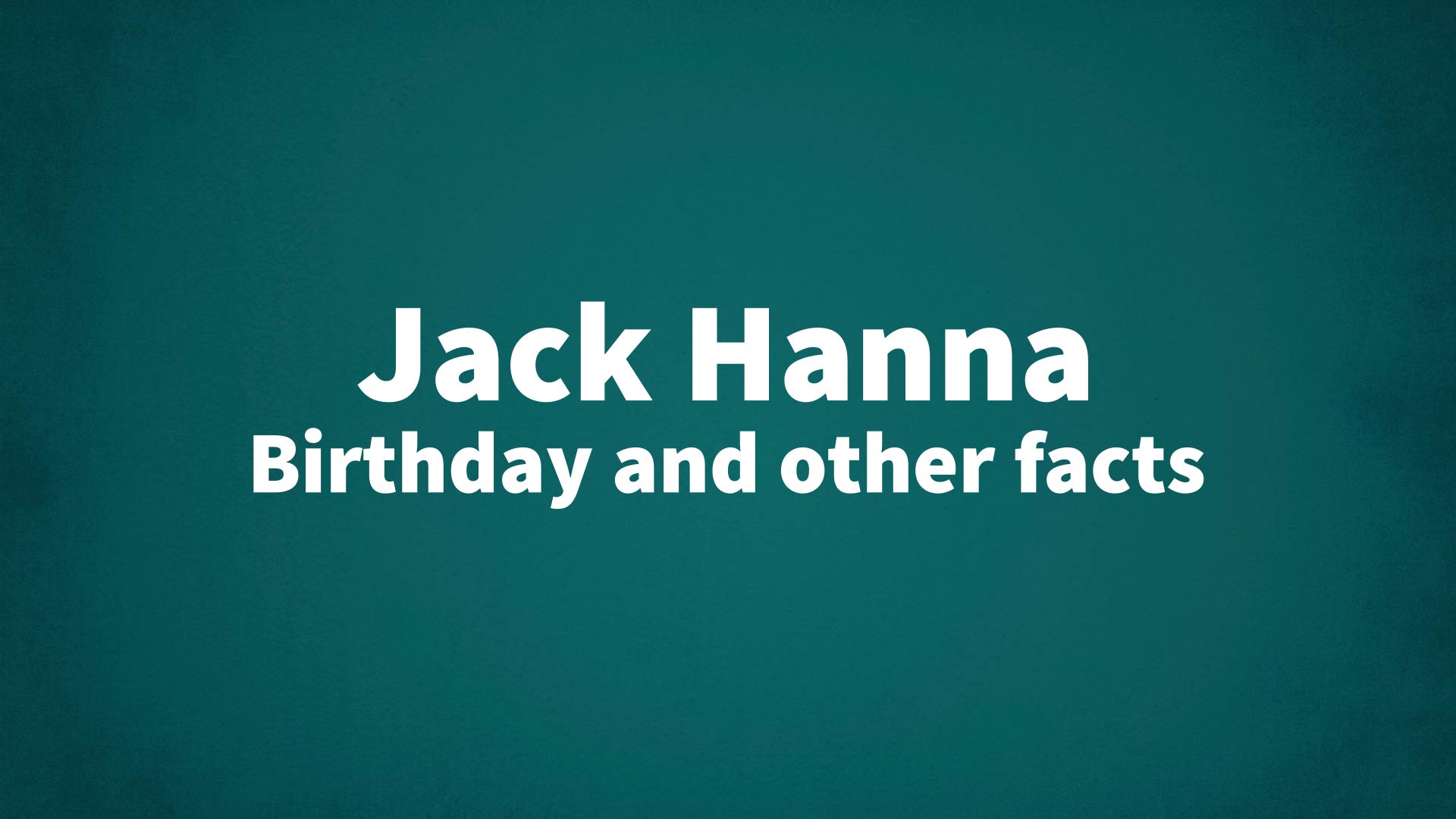 title image for Jack Hanna birthday
