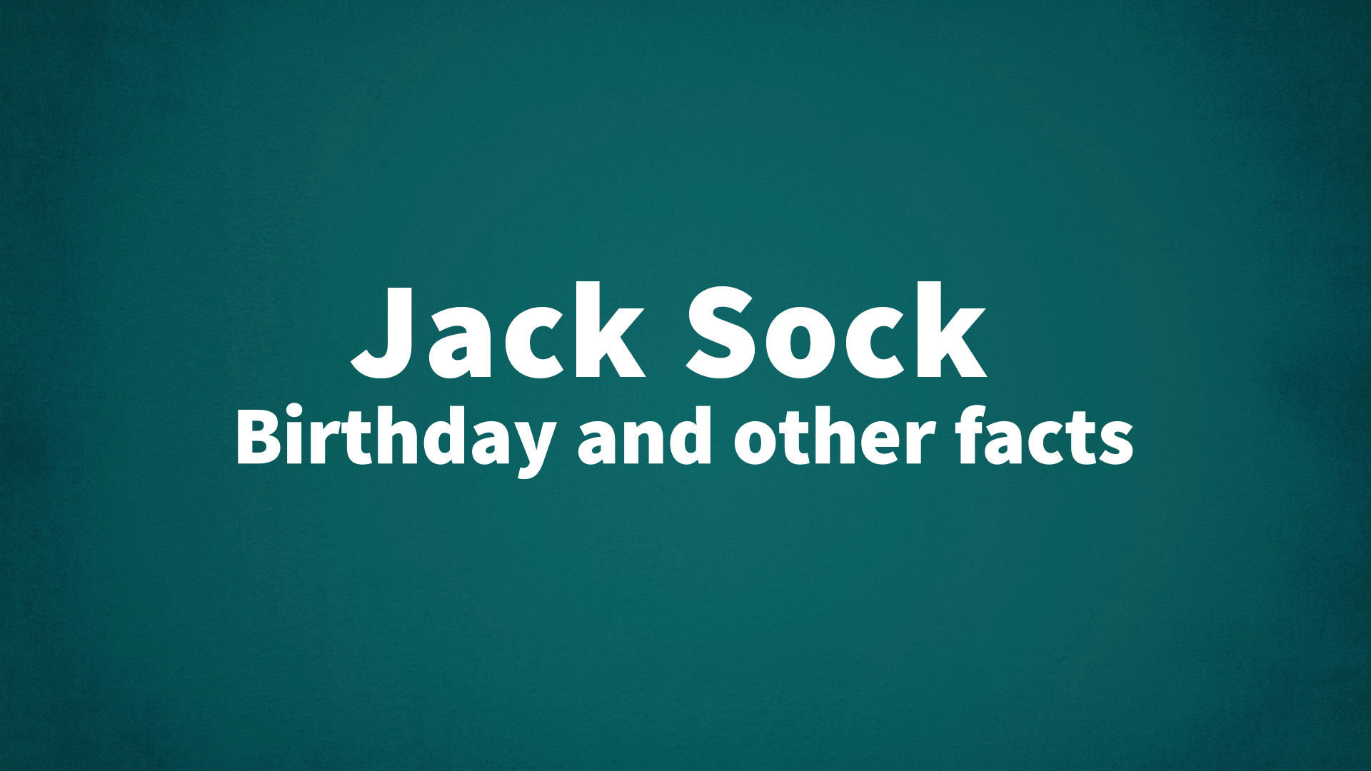 title image for Jack Sock birthday