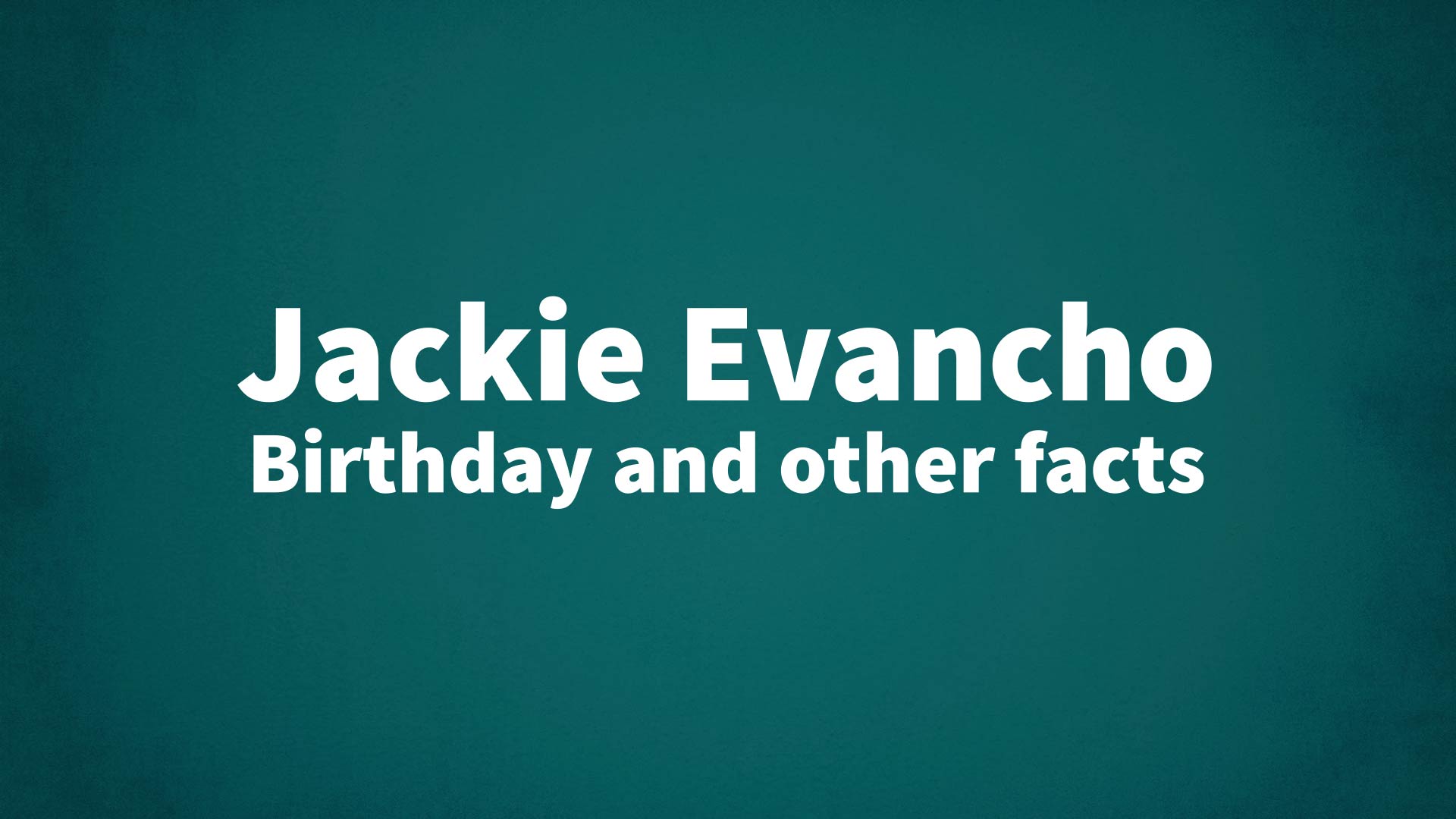 title image for Jackie Evancho birthday