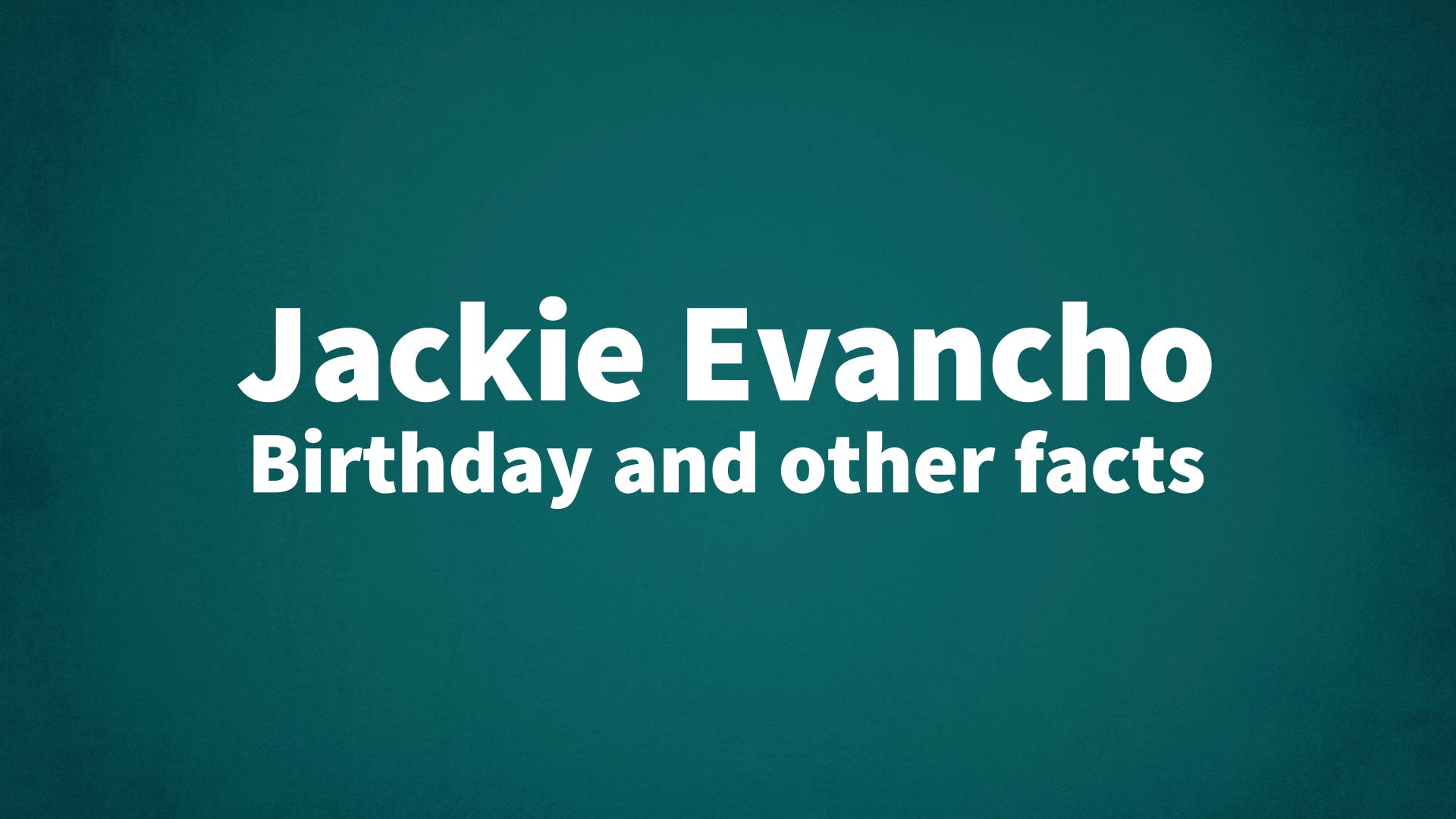 title image for Jackie Evancho birthday