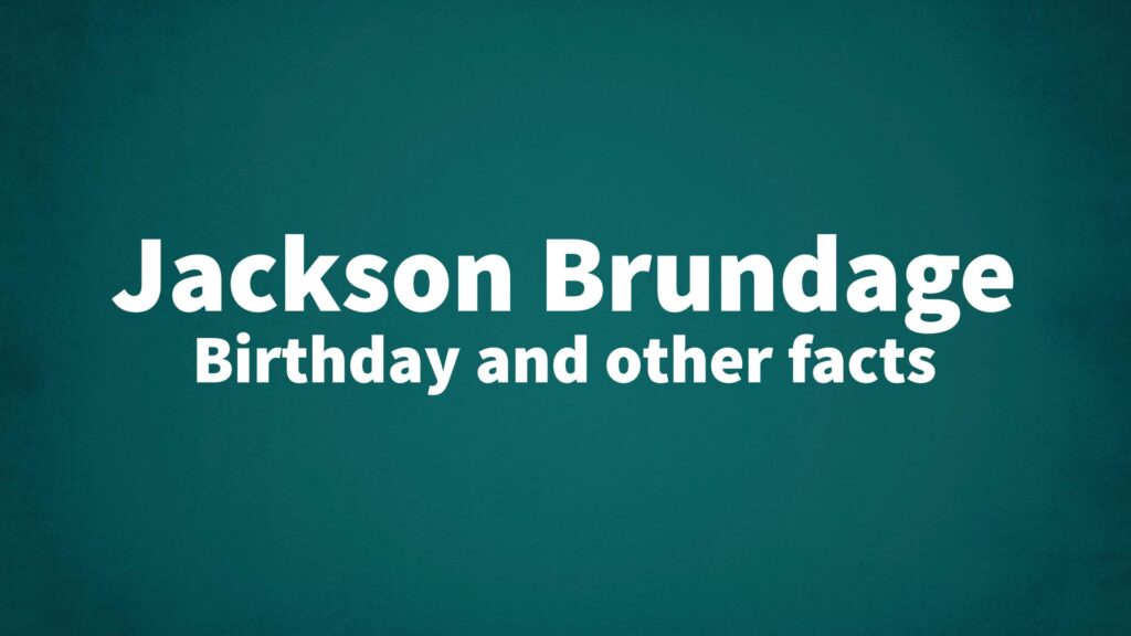 Jackson-Brundage - List Of National Days