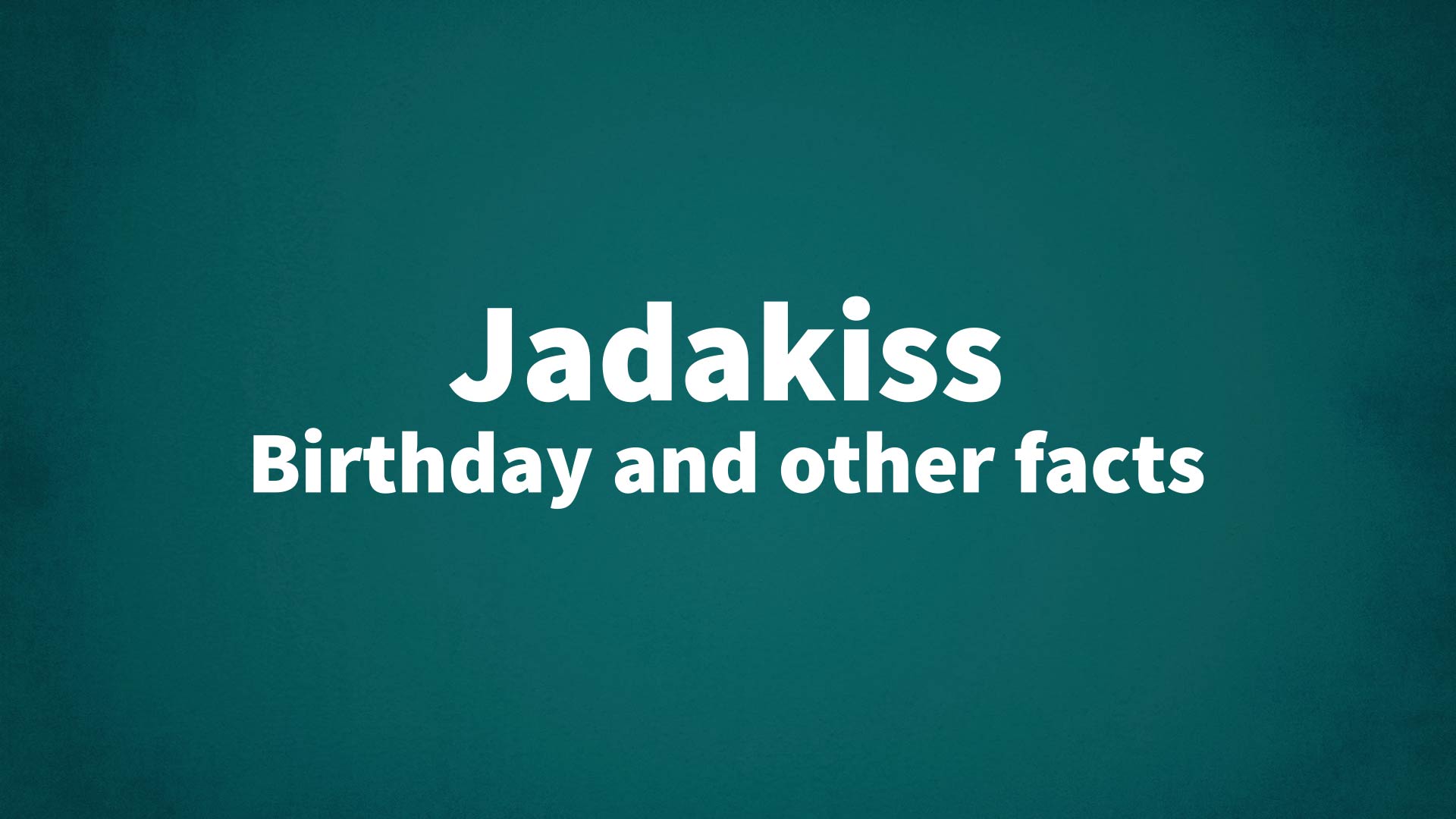 title image for Jadakiss birthday