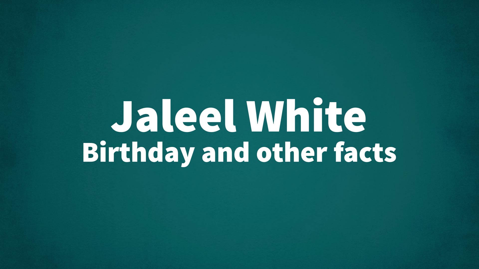 title image for Jaleel White birthday