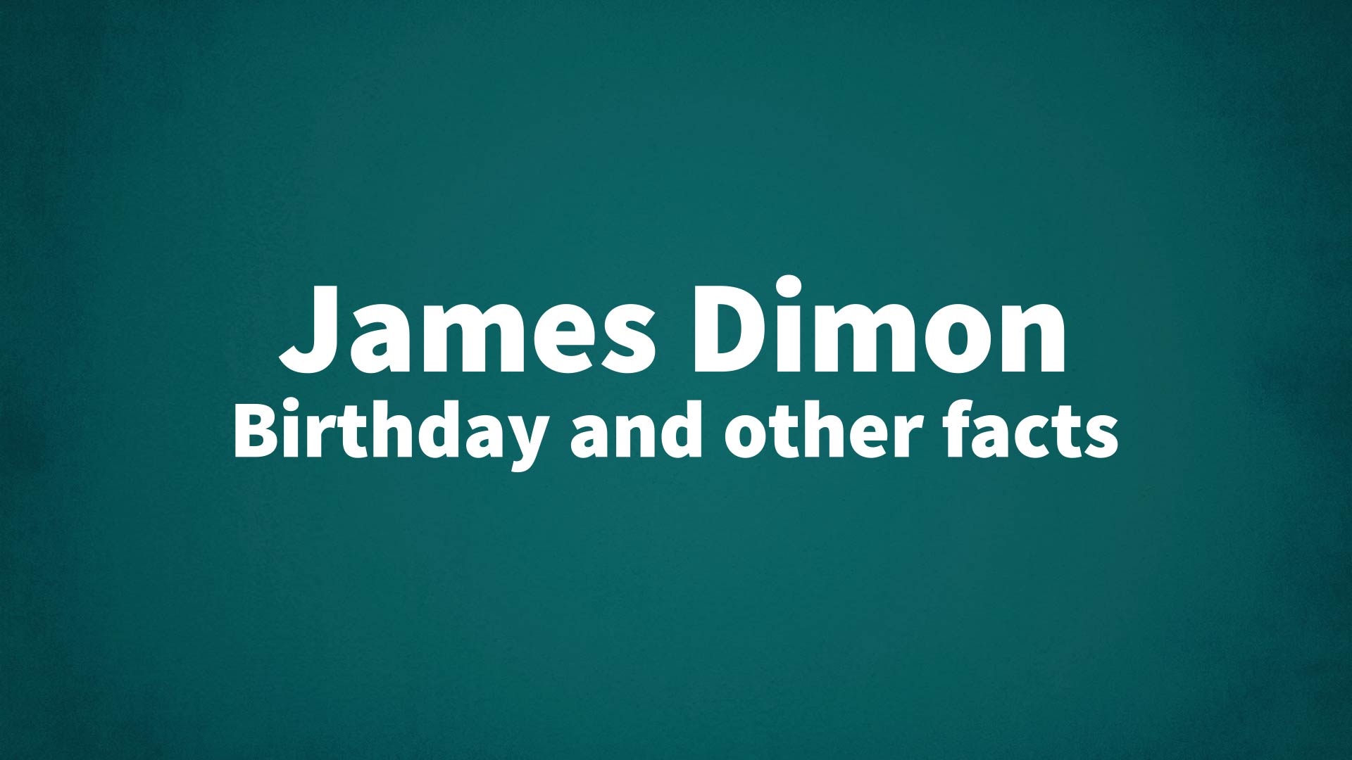 title image for James Dimon birthday