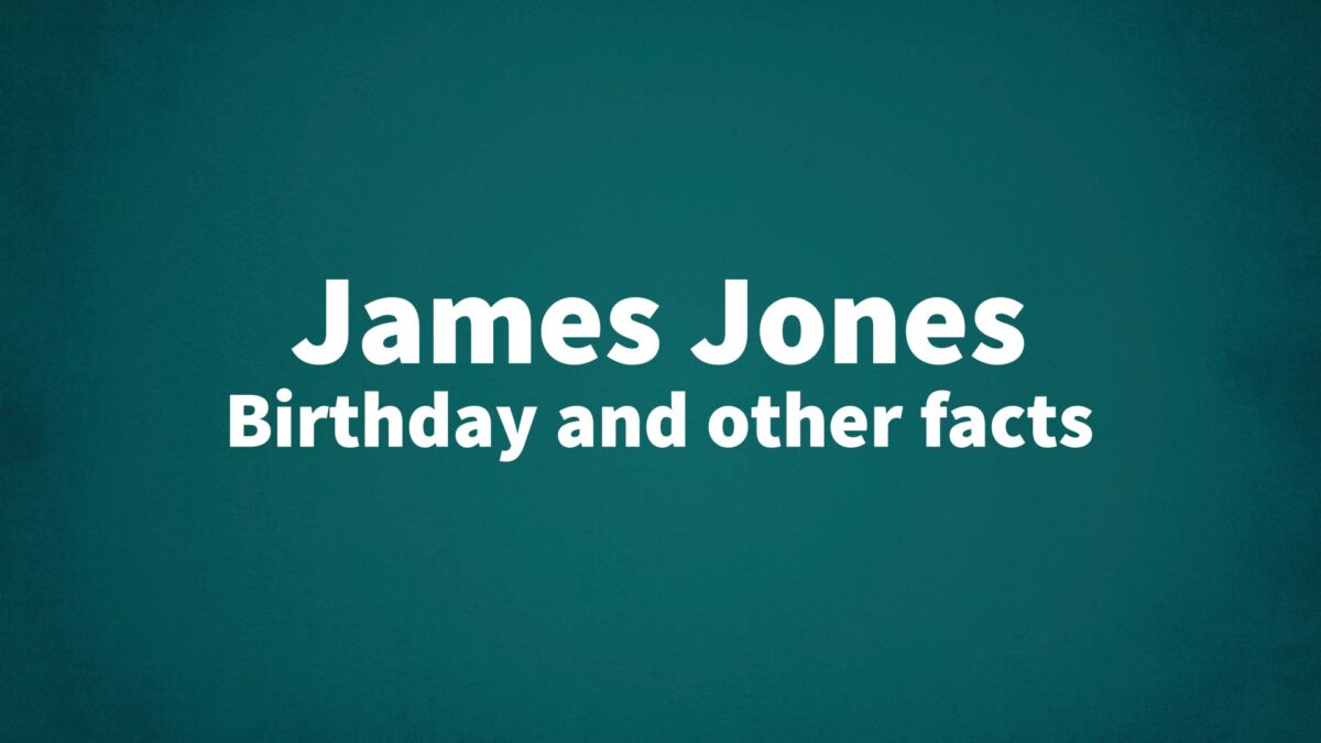 JamesJones List Of National Days
