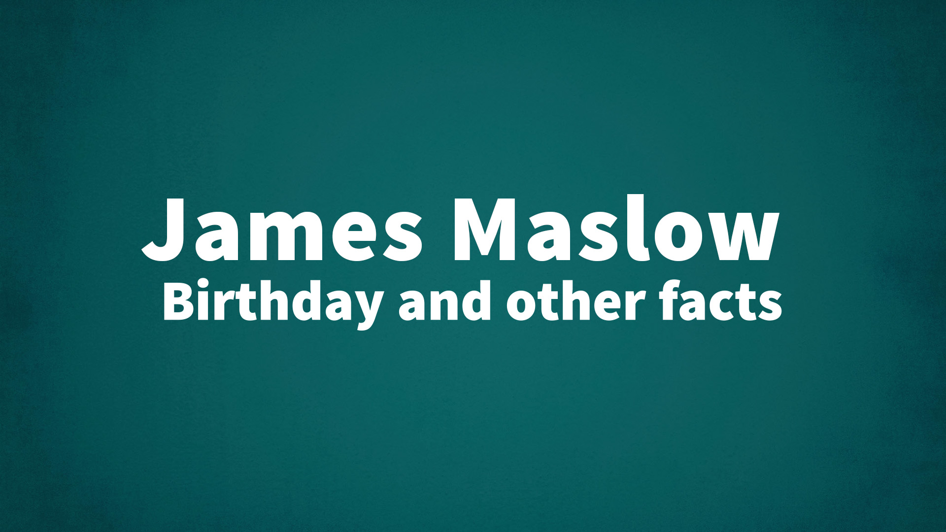 title image for James Maslow birthday