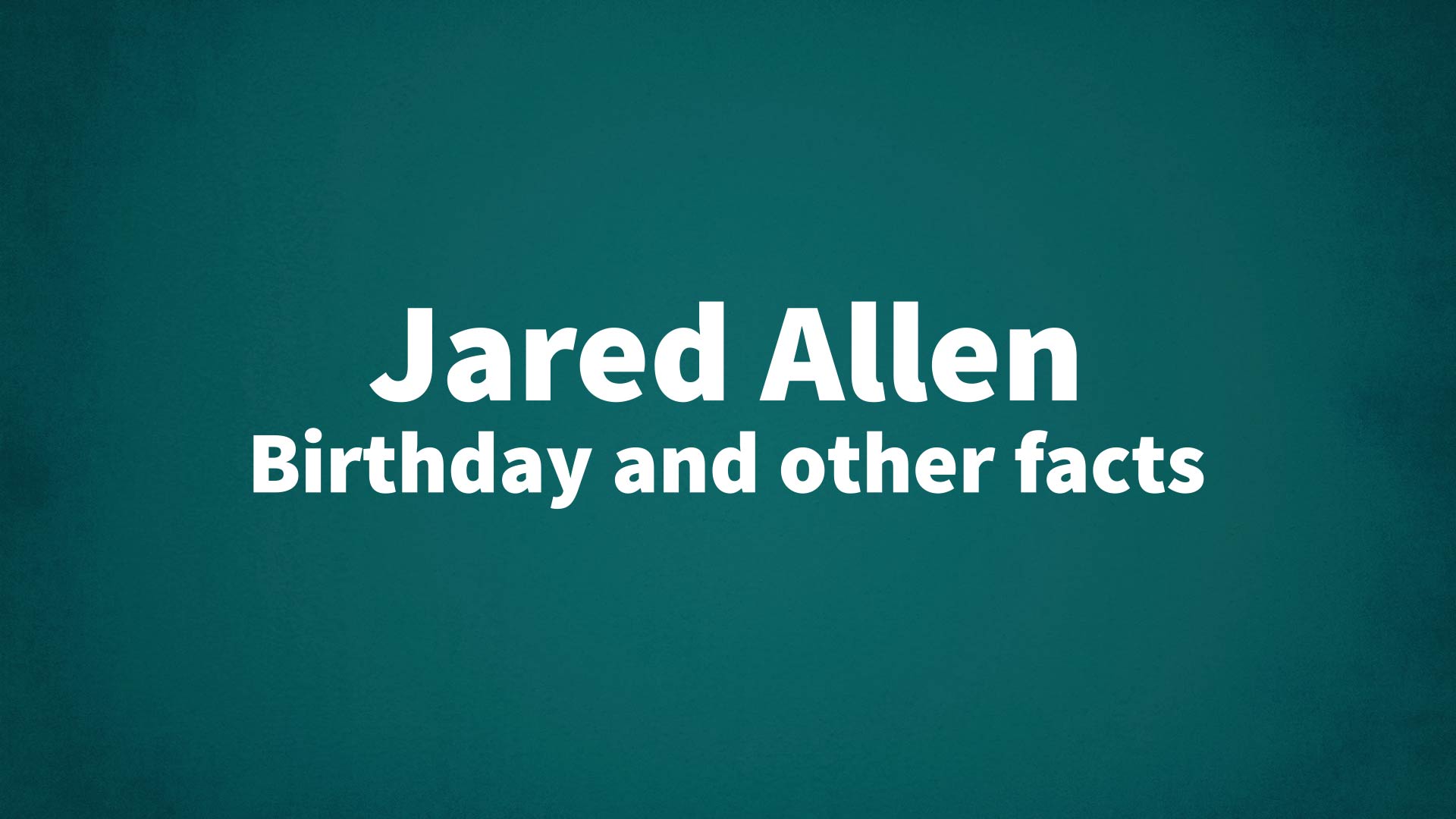 title image for Jared Allen birthday