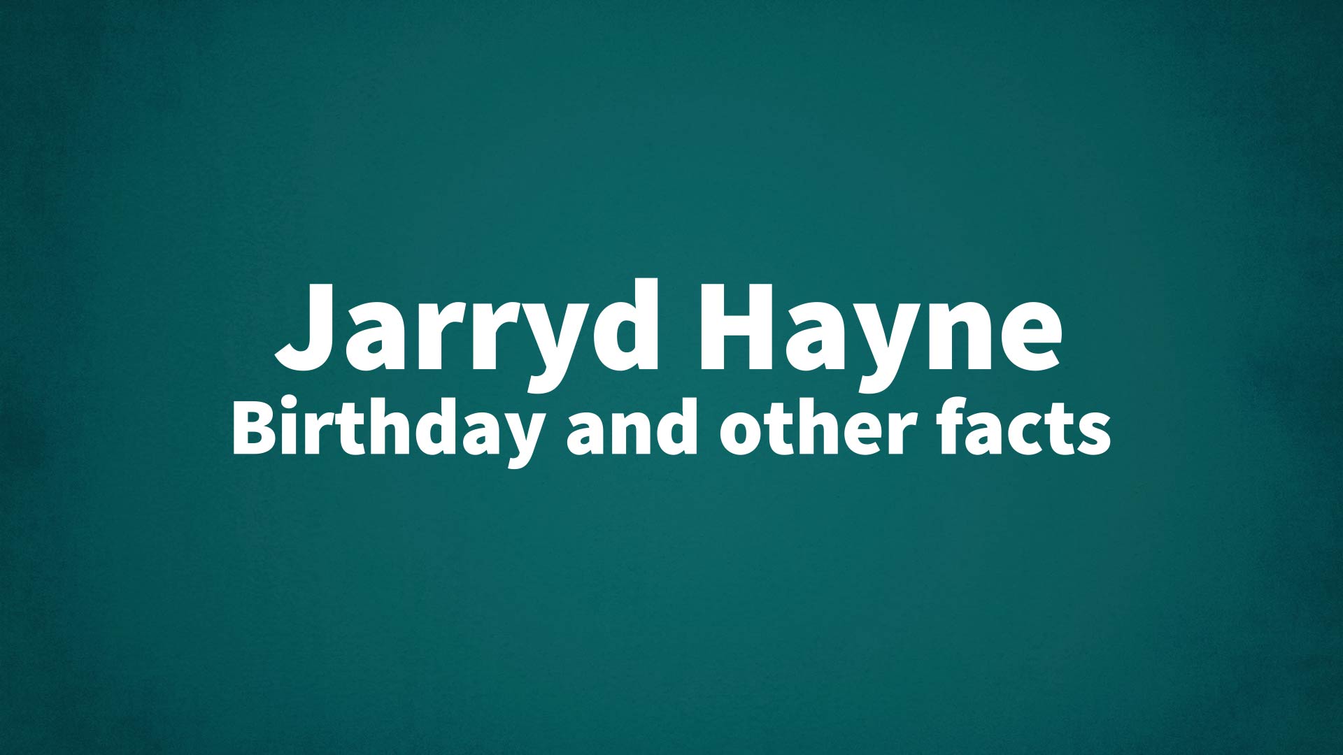 title image for Jarryd Hayne birthday