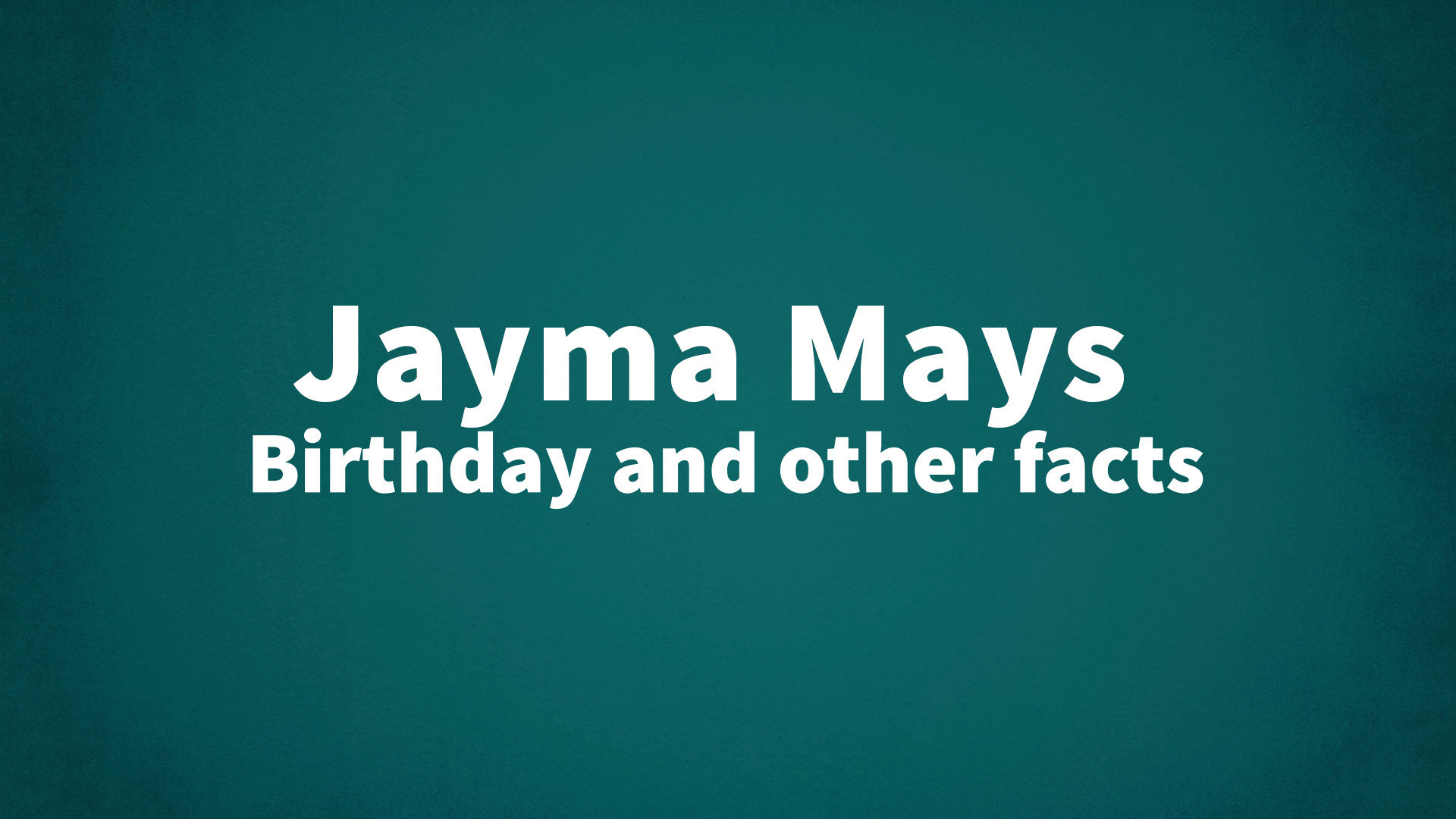 title image for Jayma Mays birthday