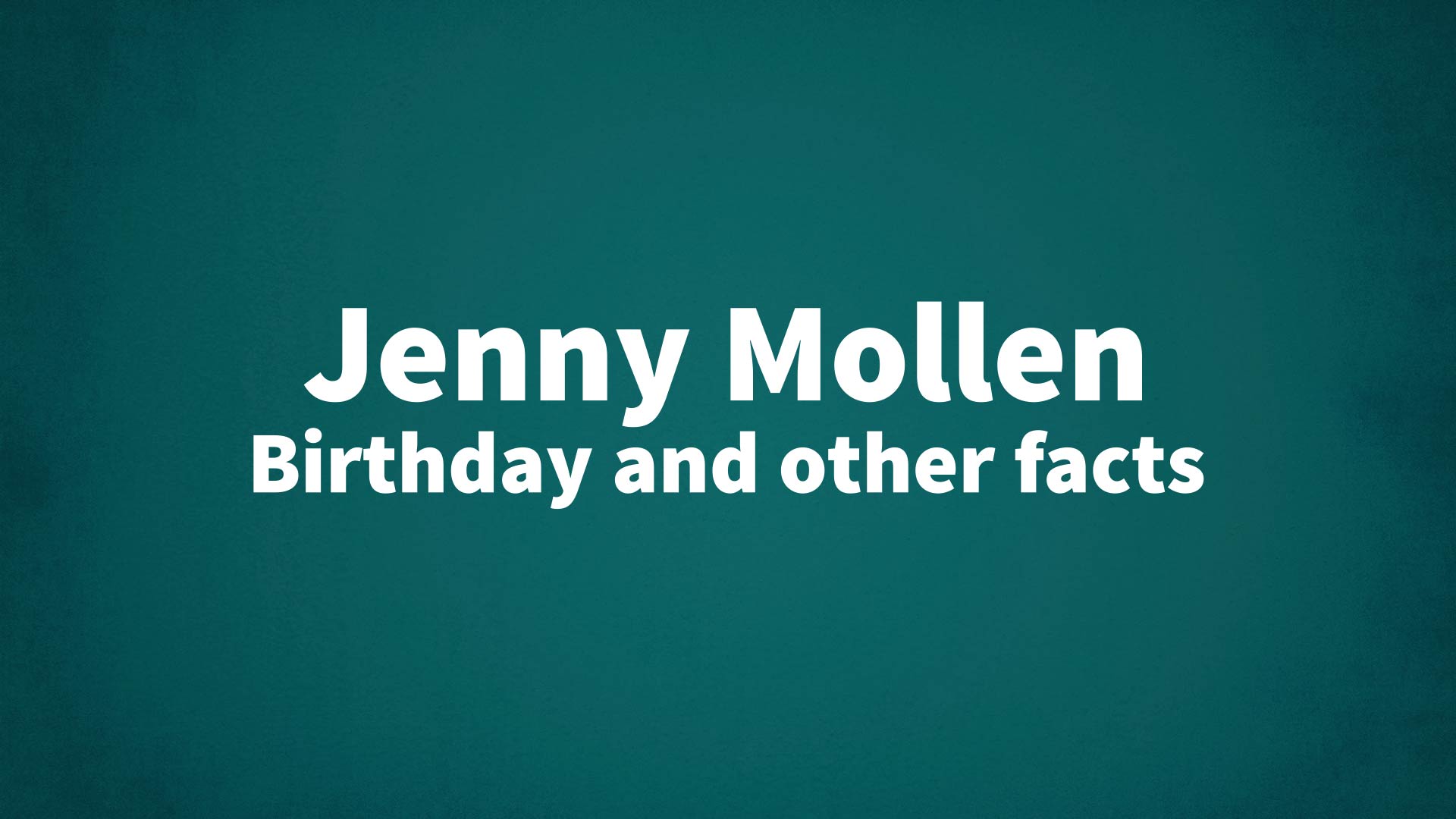 title image for Jenny Mollen birthday
