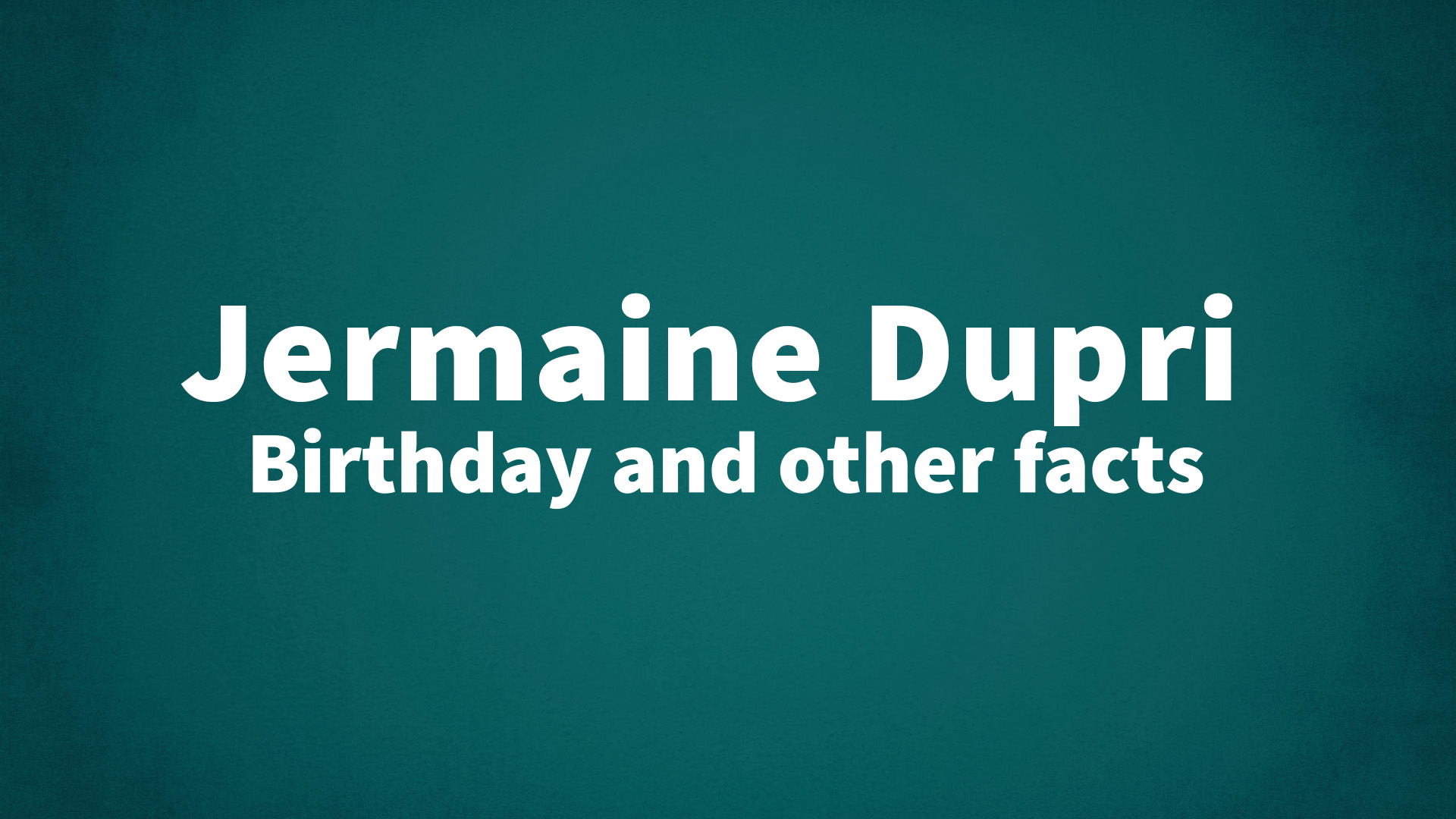 title image for Jermaine Dupri birthday