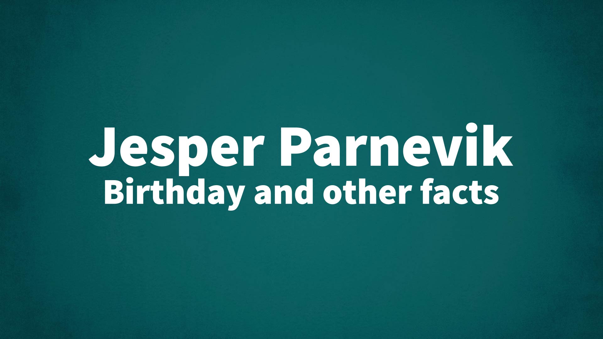 title image for Jesper Parnevik birthday