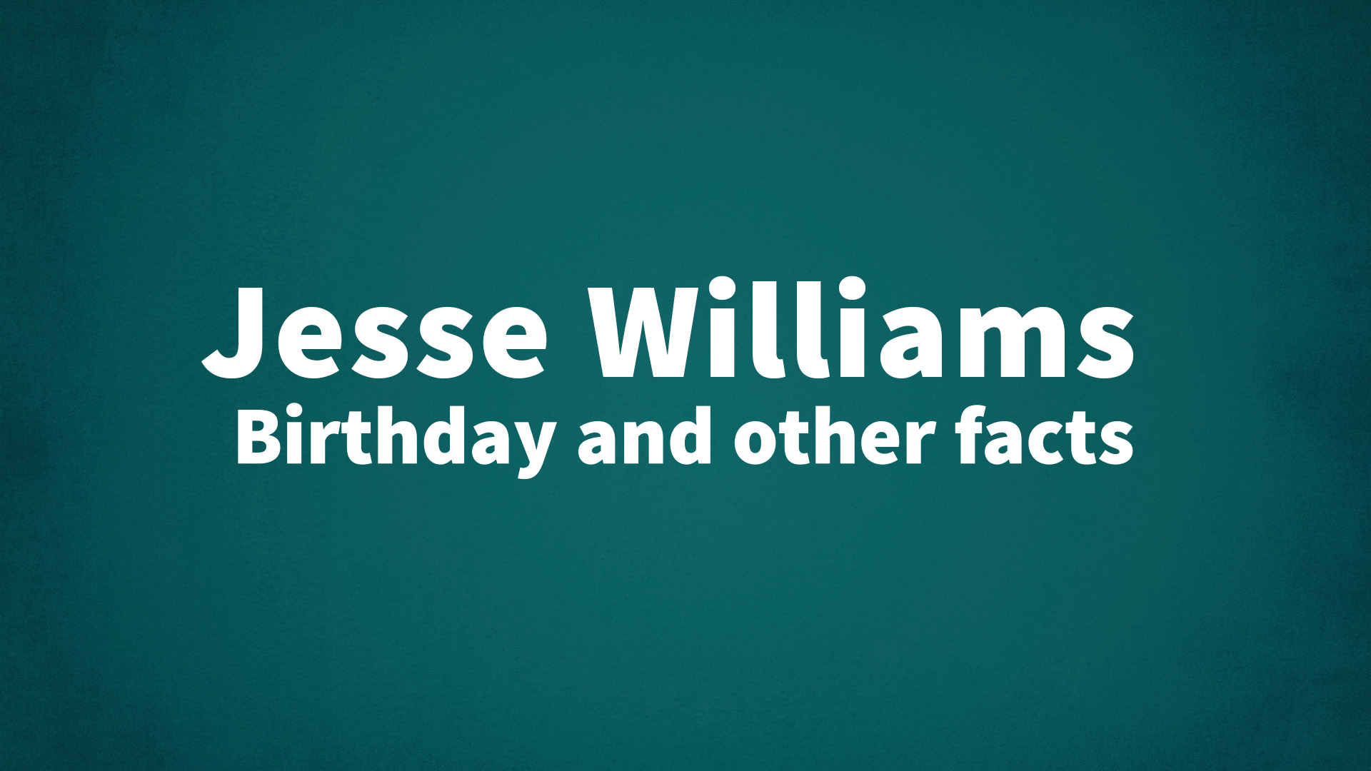 title image for Jesse Williams birthday