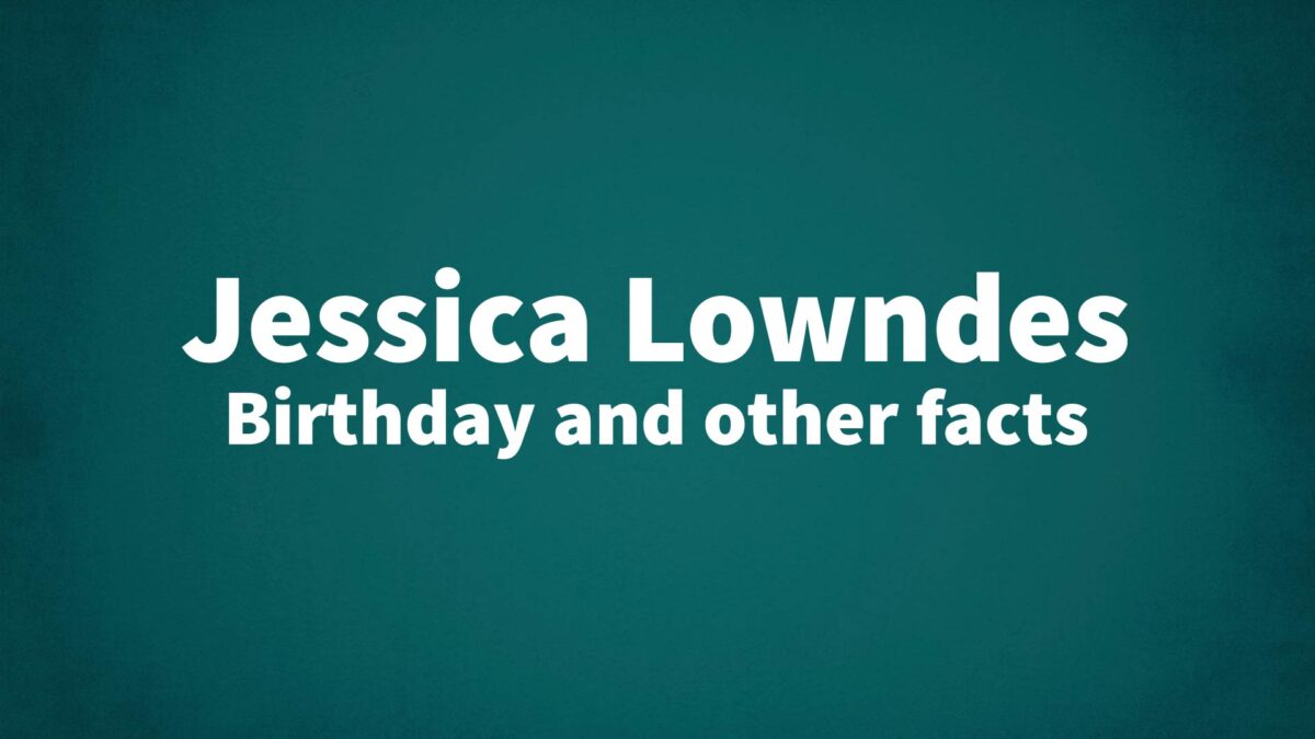 Jessica-Lowndes - List Of National Days