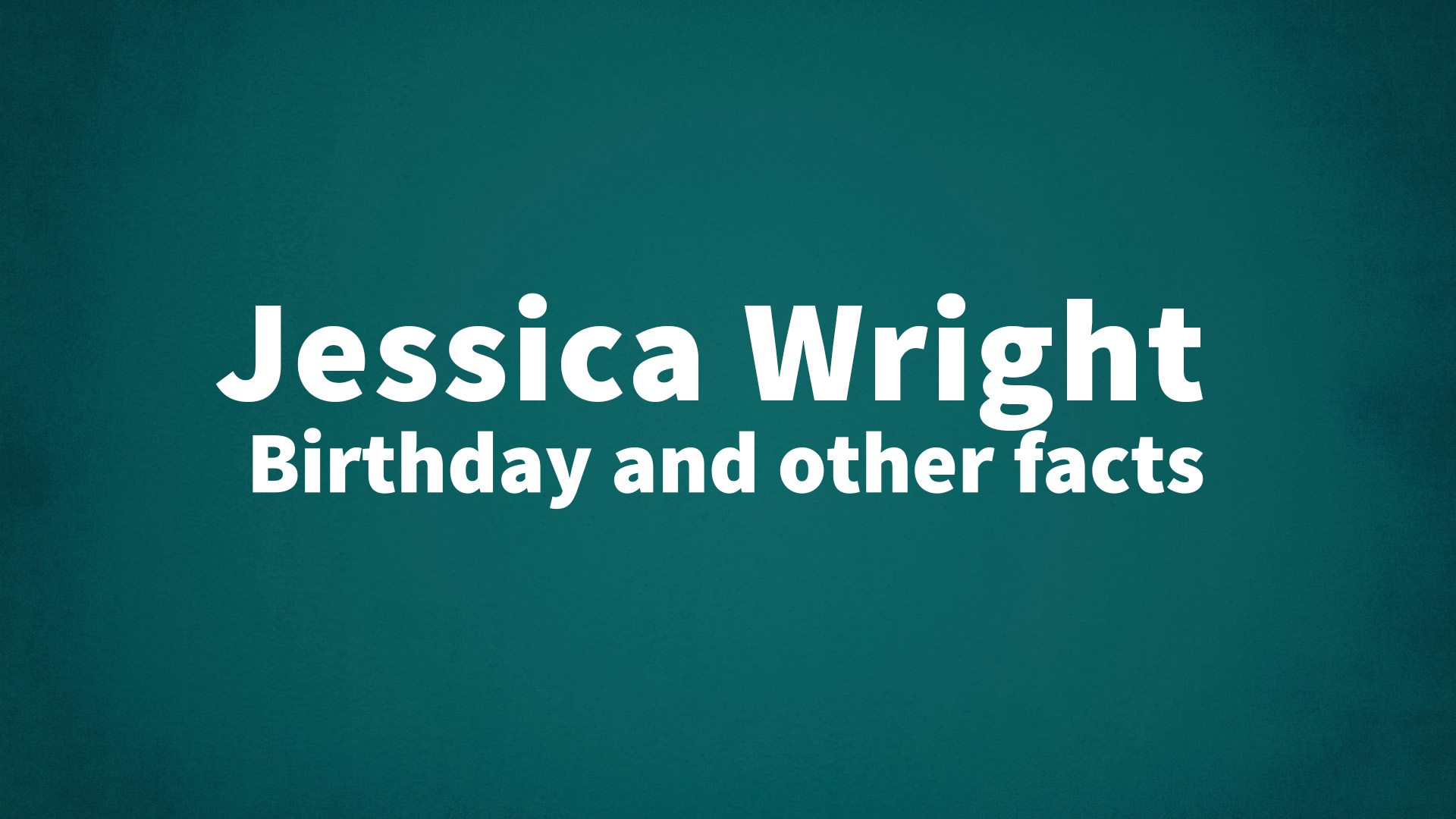 title image for Jessica Wright birthday