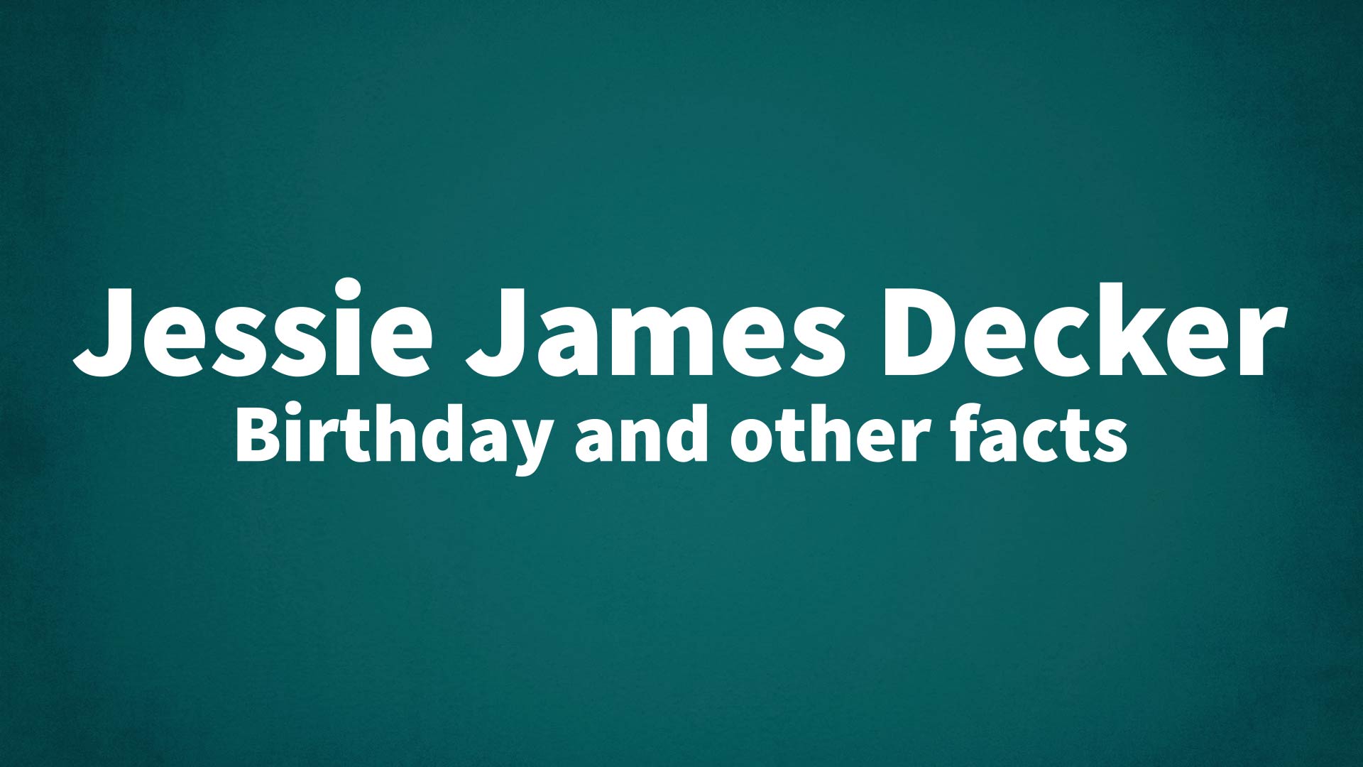 title image for Jessie James Decker birthday