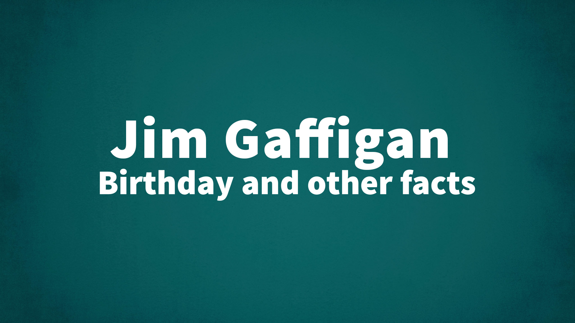 title image for Jim Gaffigan birthday