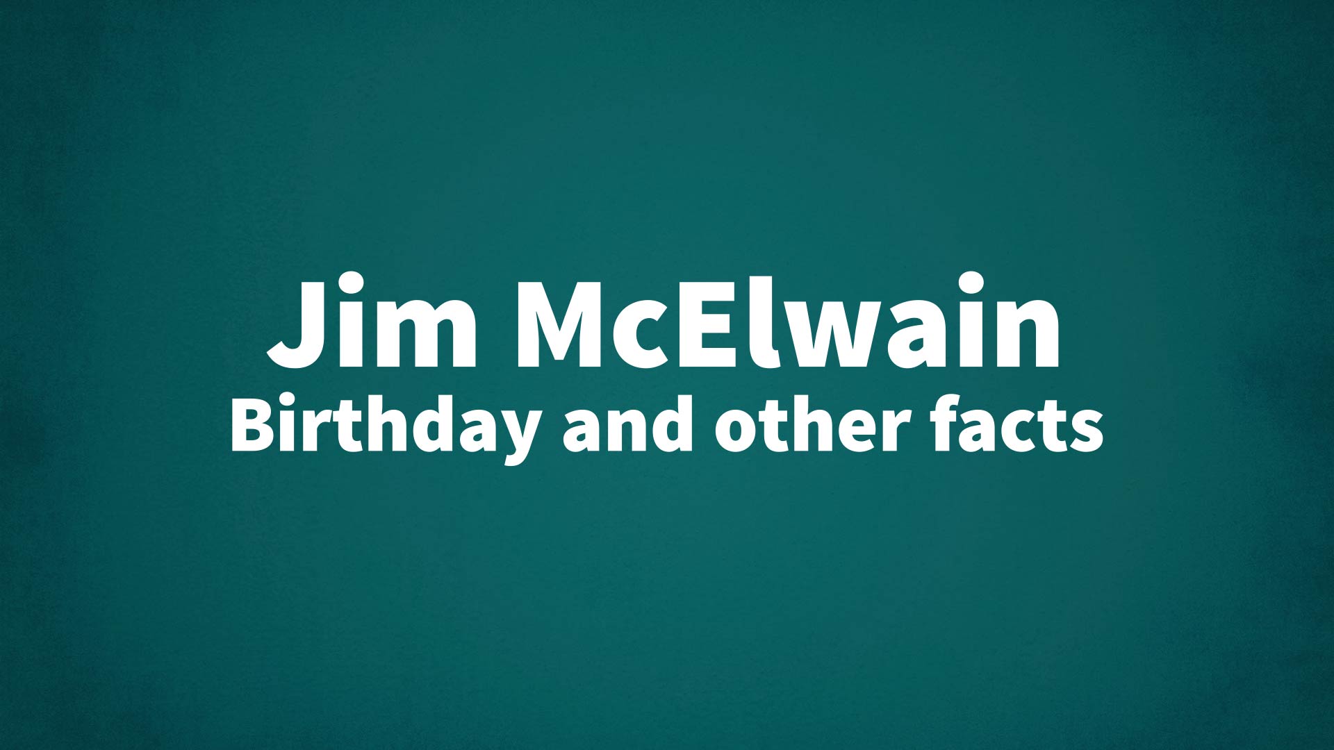 title image for Jim McElwain birthday