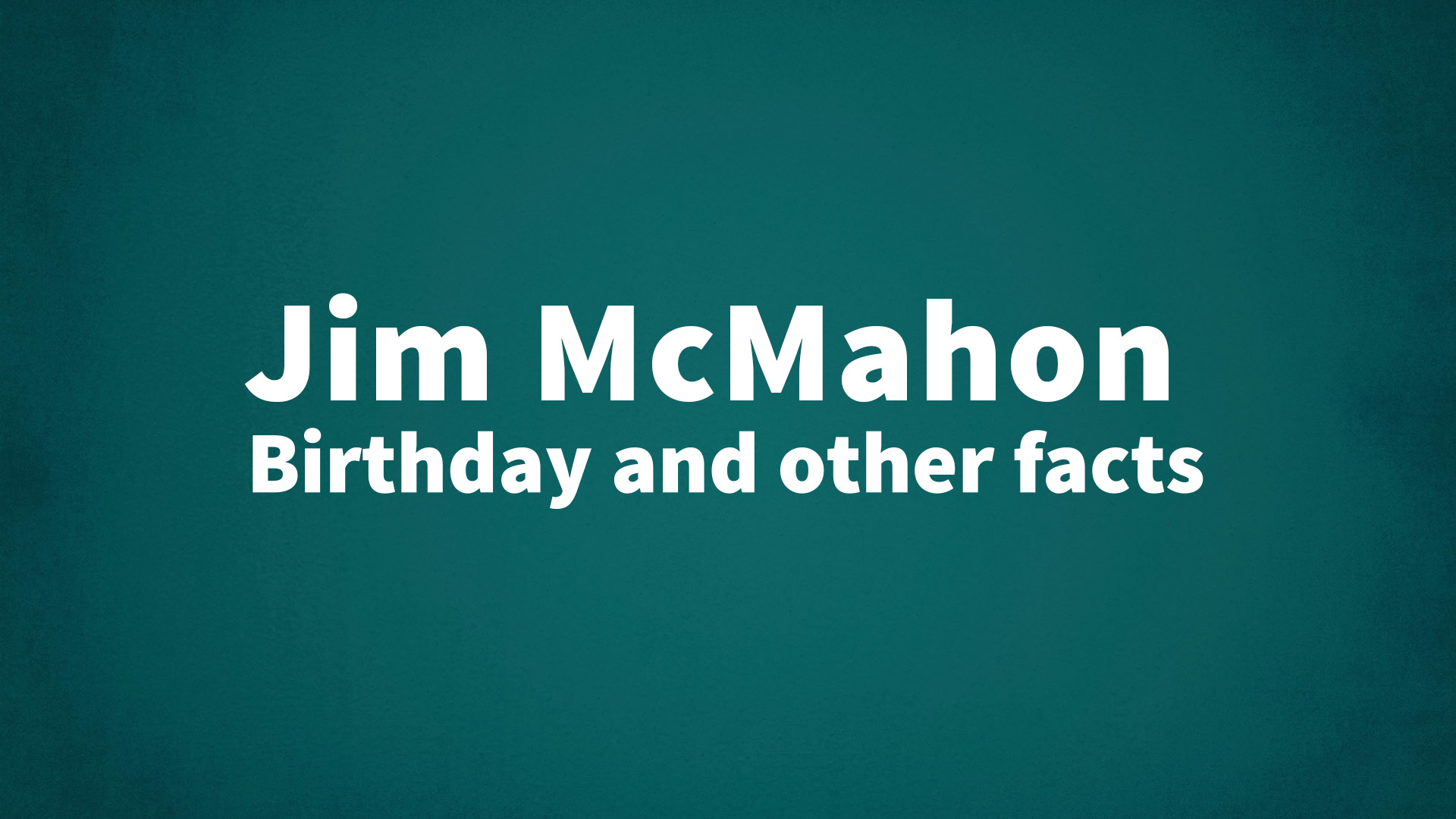 title image for Jim McMahon birthday