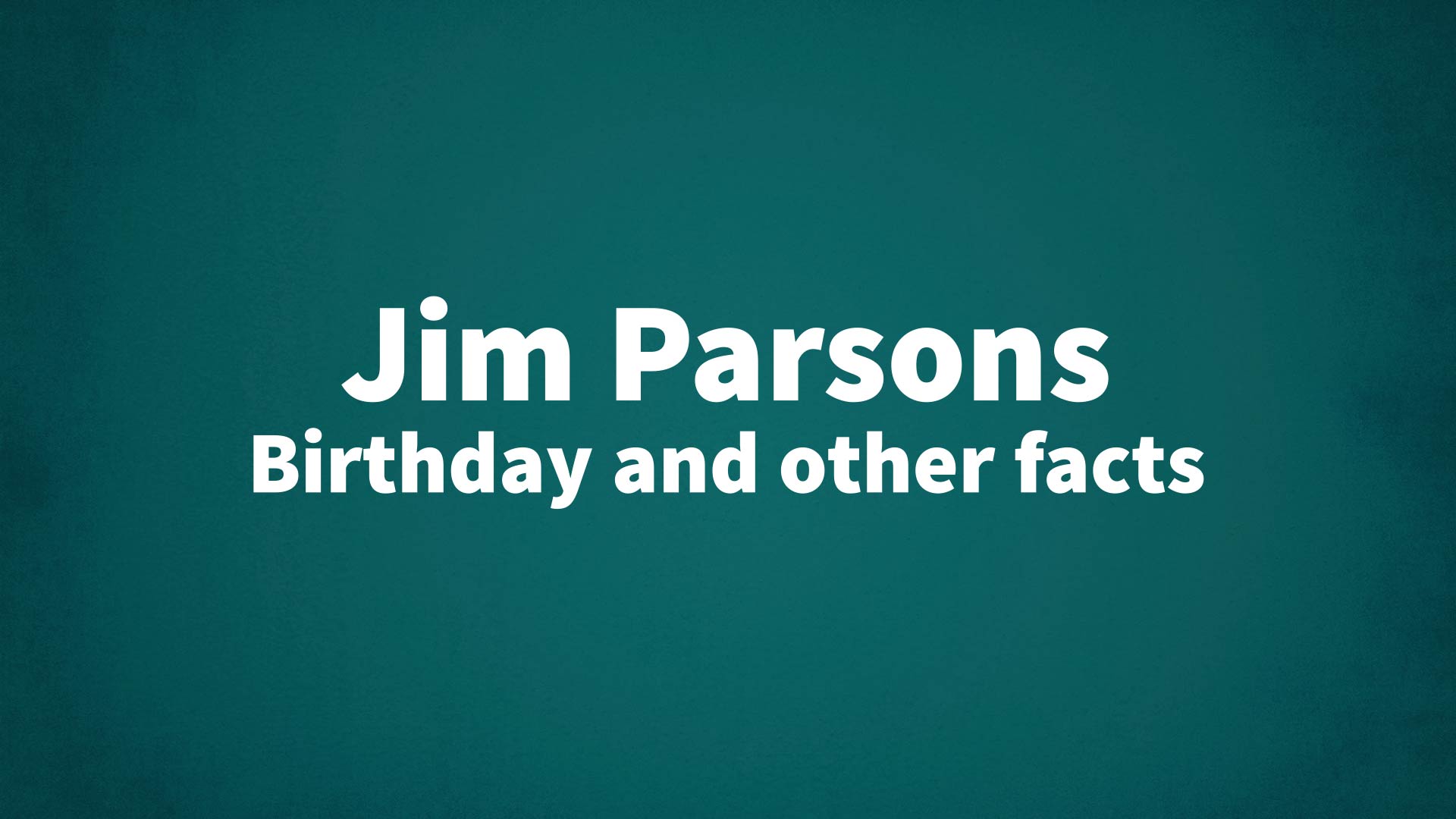 title image for Jim Parsons birthday