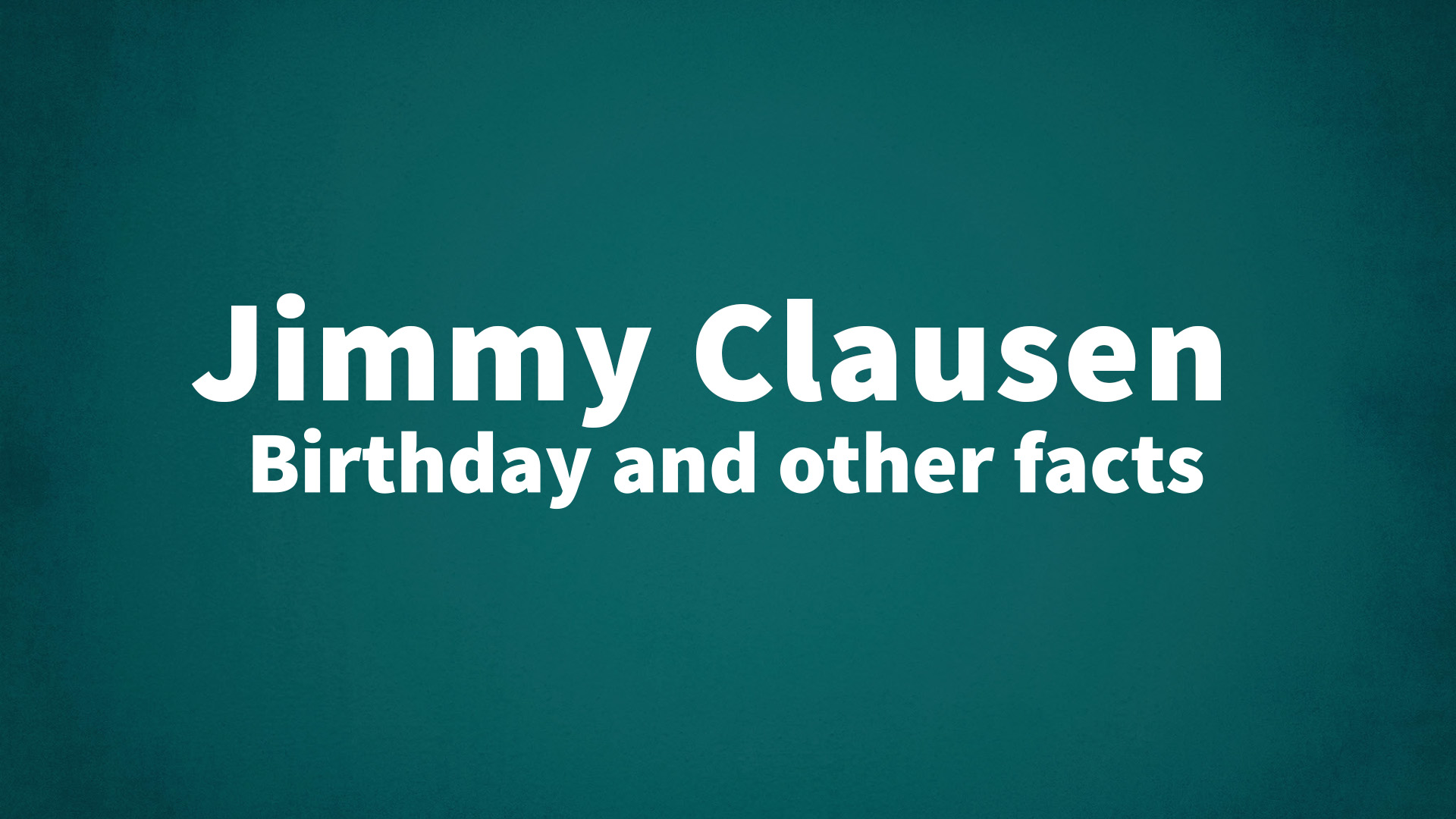 title image for Jimmy Clausen birthday