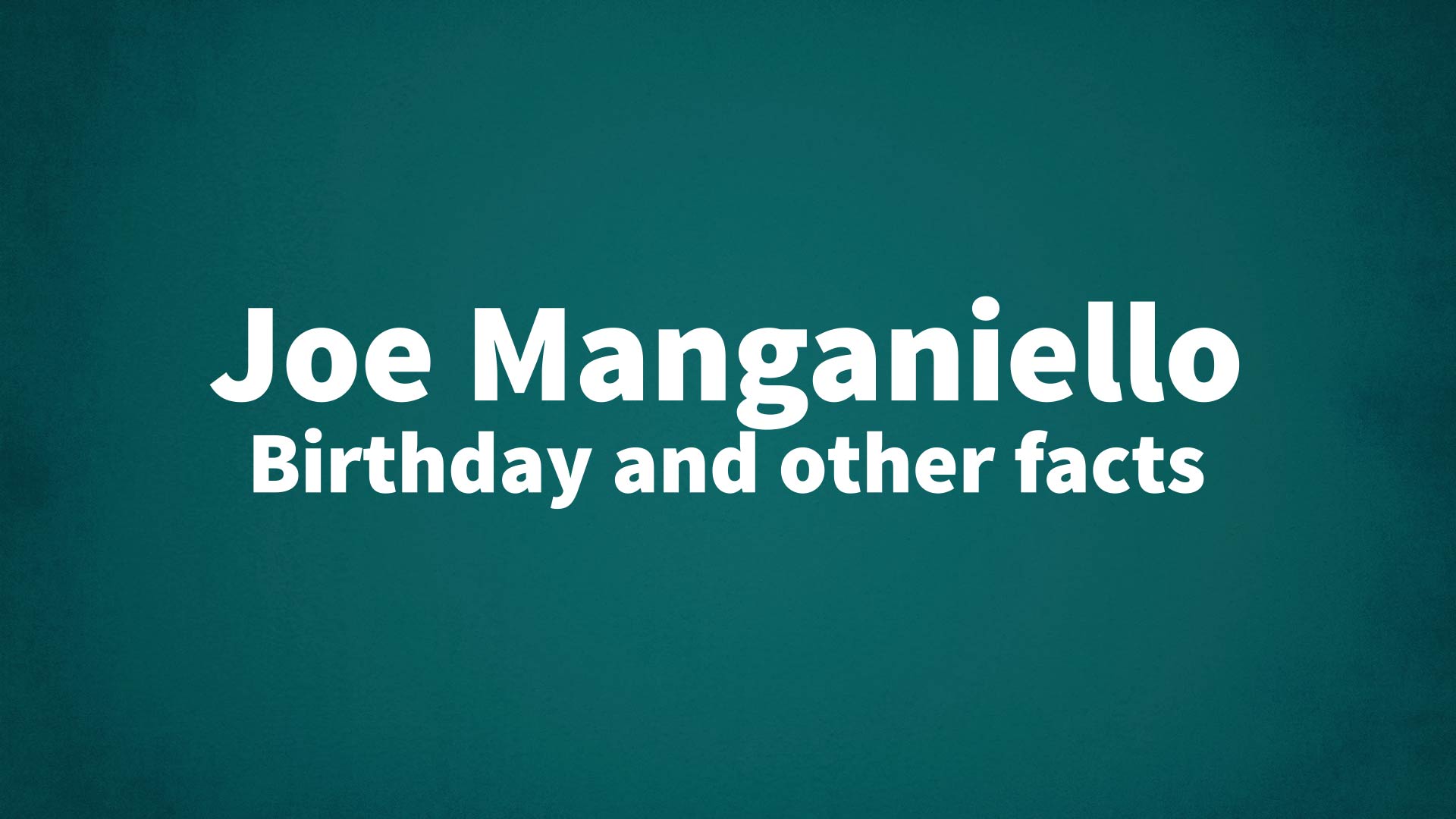 title image for Joe Manganiello birthday