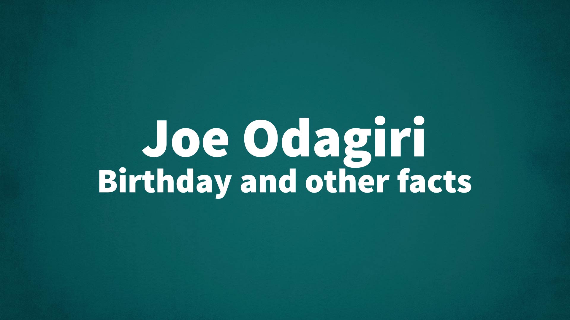 title image for Joe Odagiri birthday