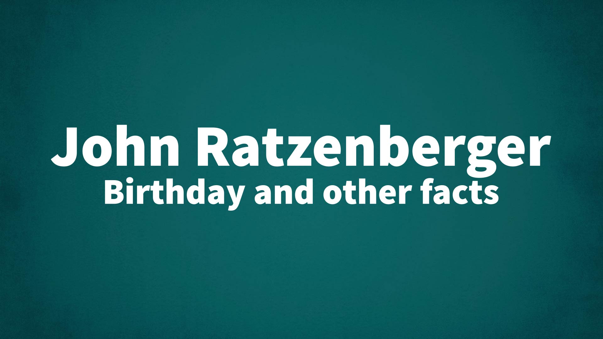 title image for John Ratzenberger birthday