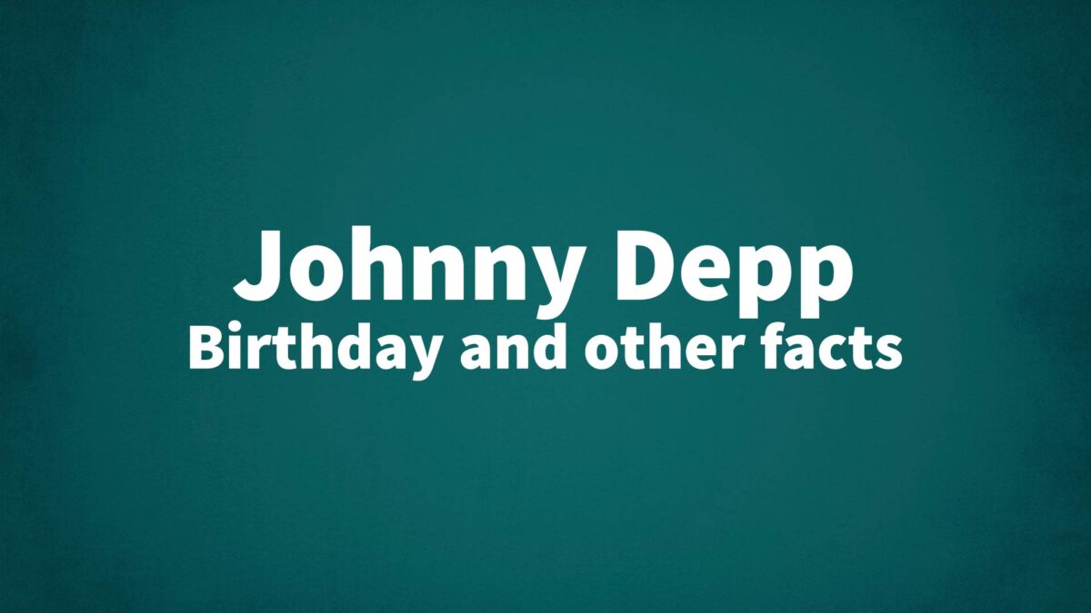Johnny-Depp - List Of National Days