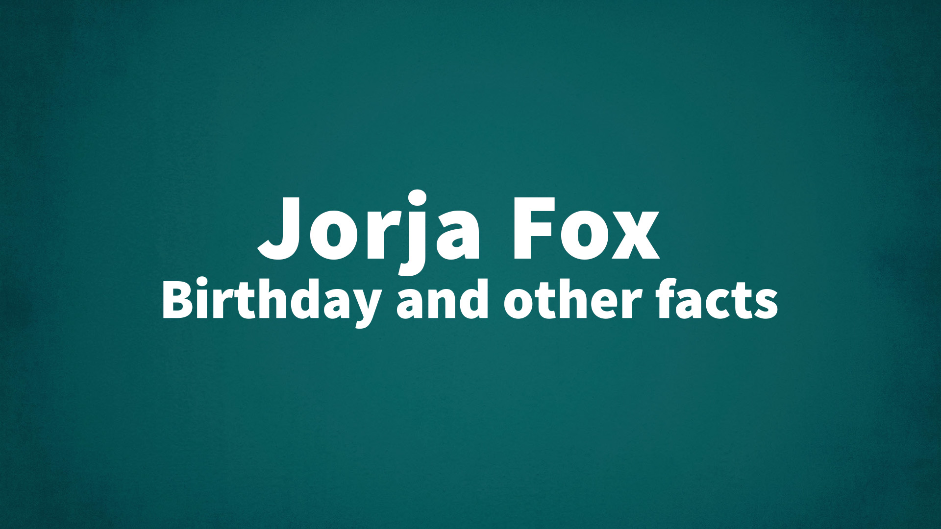 title image for Jorja Fox birthday