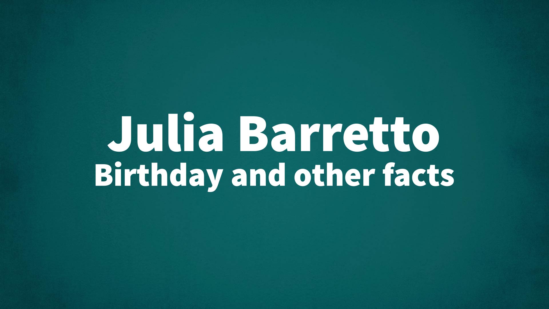 title image for Julia Barretto birthday