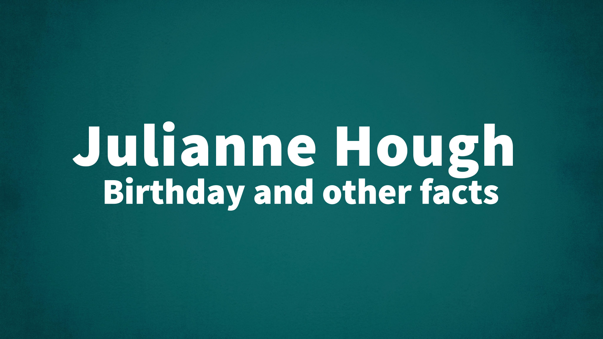 title image for Julianne Hough birthday