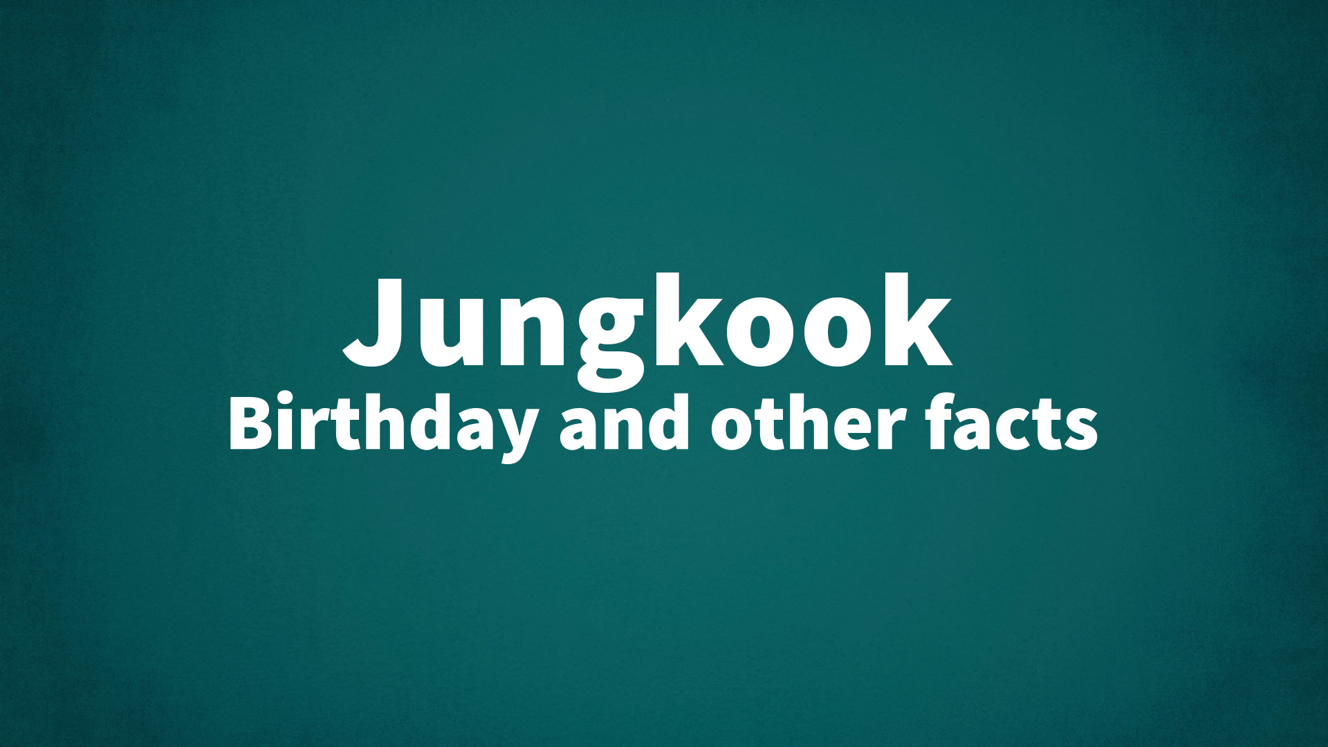 title image for Jungkook birthday