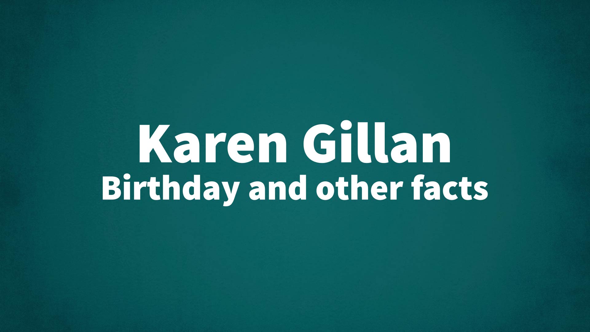 title image for Karen Gillan birthday