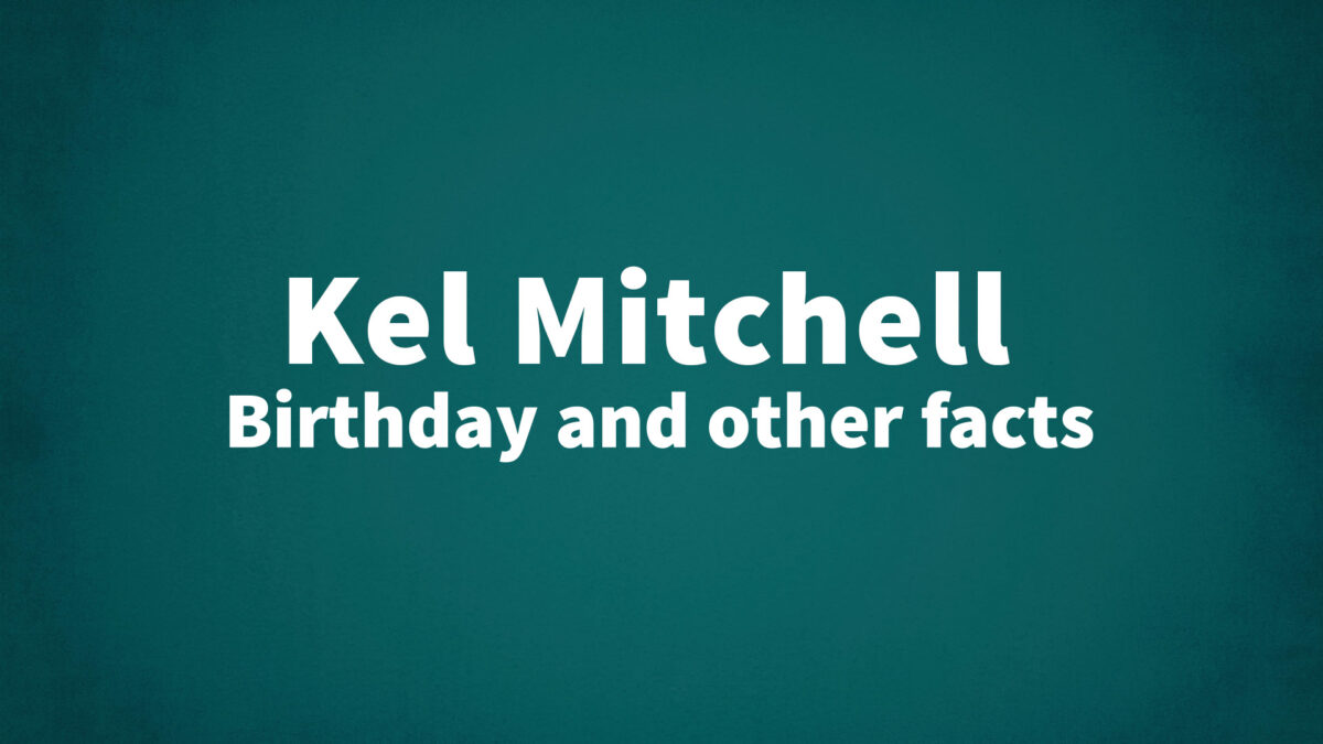 Kel-Mitchell - List Of National Days