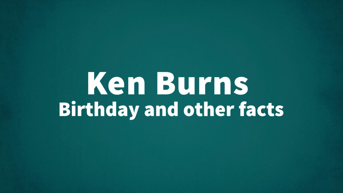 KenBurns List Of National Days