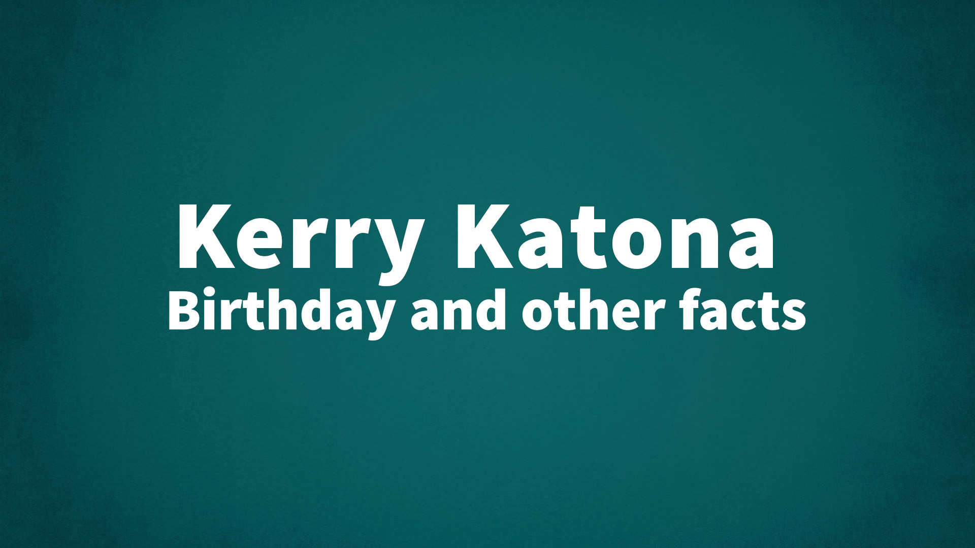 title image for Kerry Katona birthday